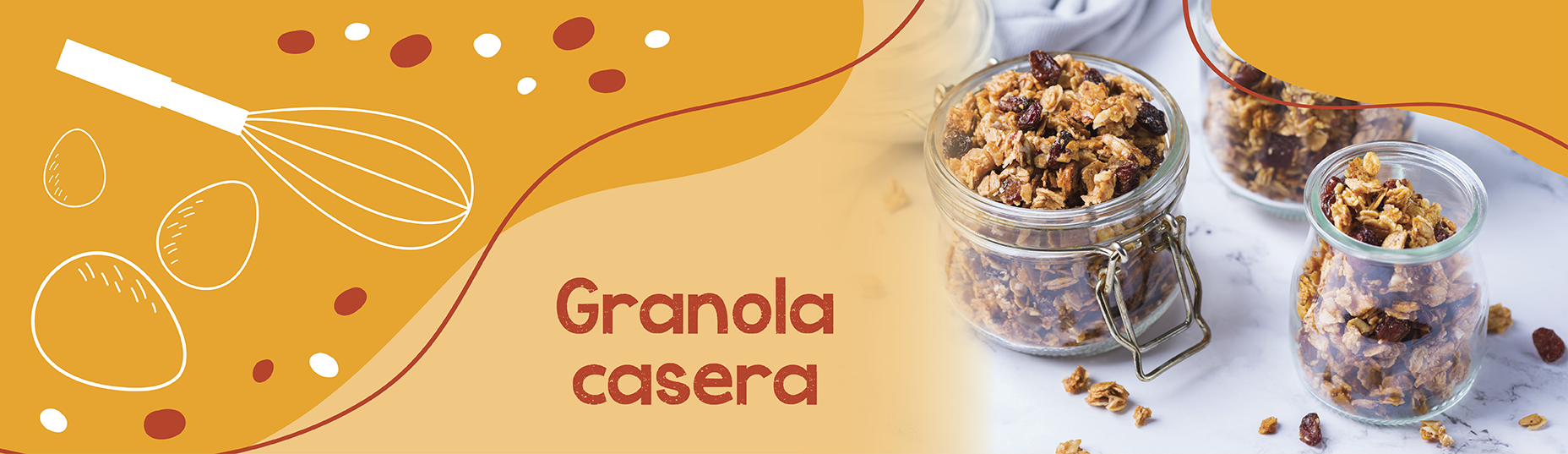 Granola casera y fácil de preparar