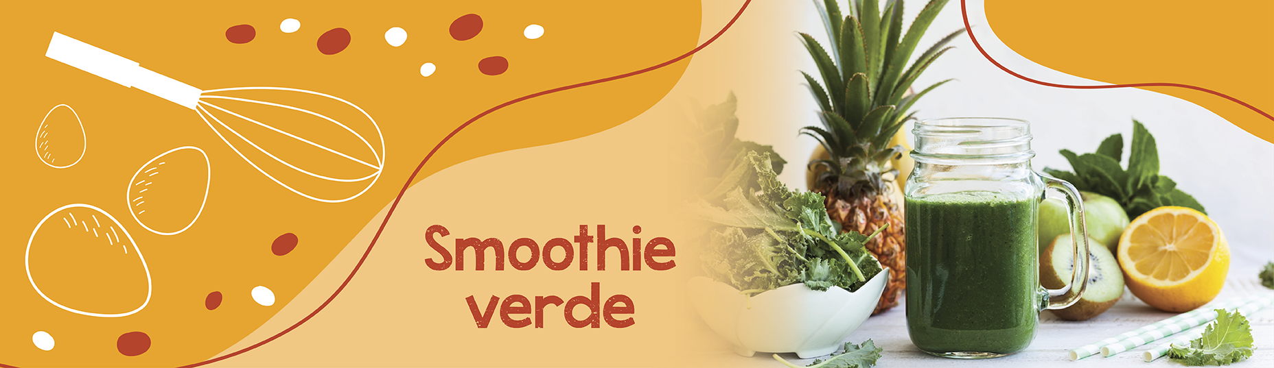 Smoothie verde con leche de almendra