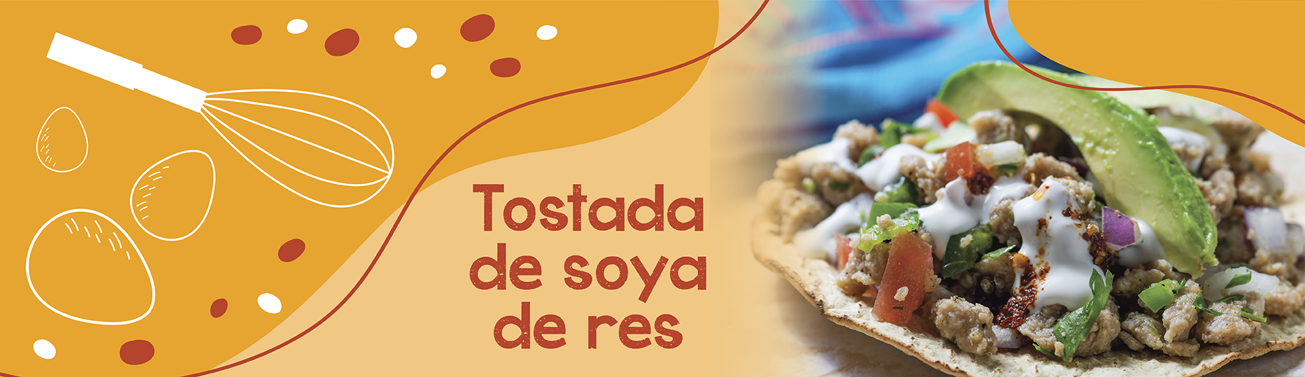 Tostadas con soya sabor res