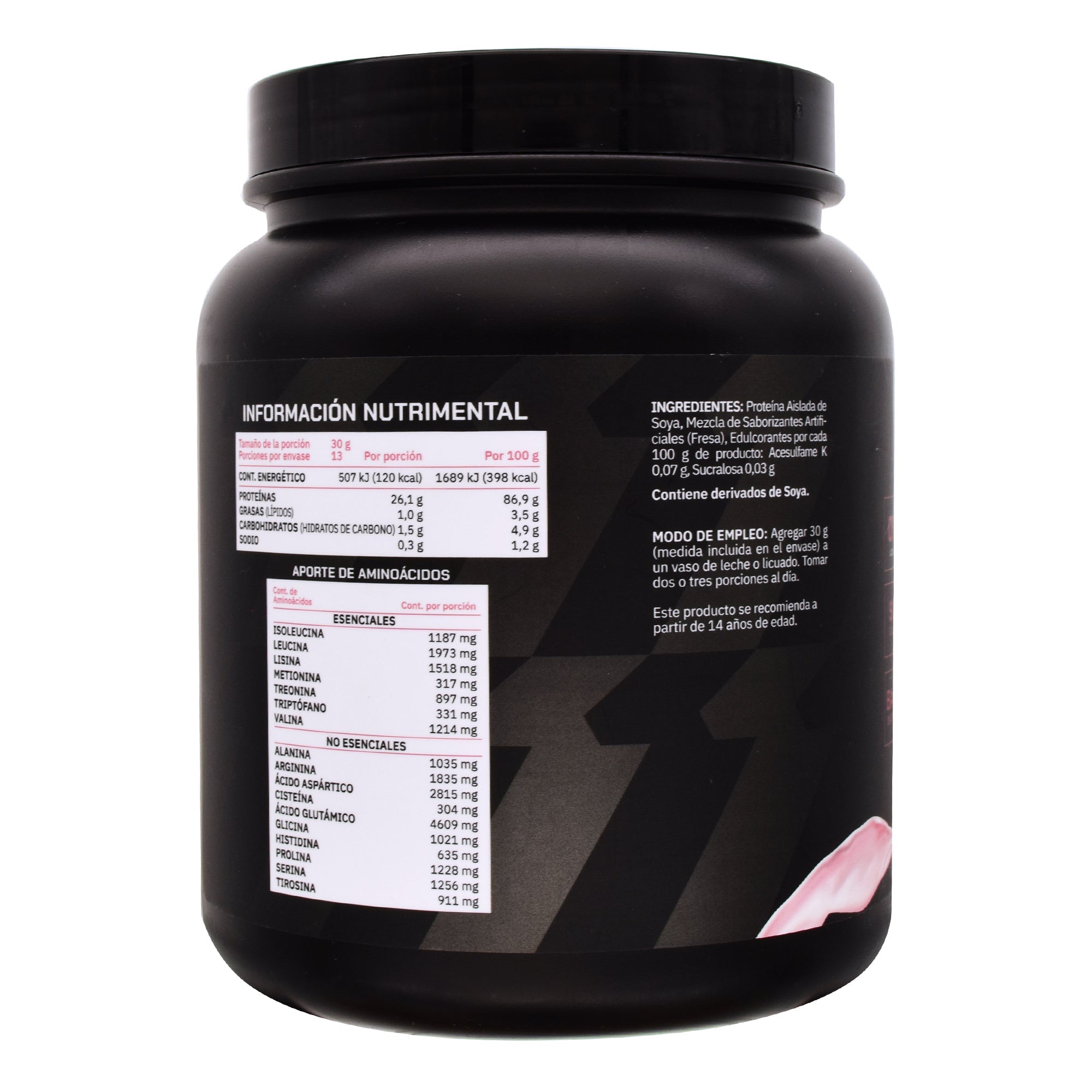 Proteina De Soya Aislada Fresa 400 G