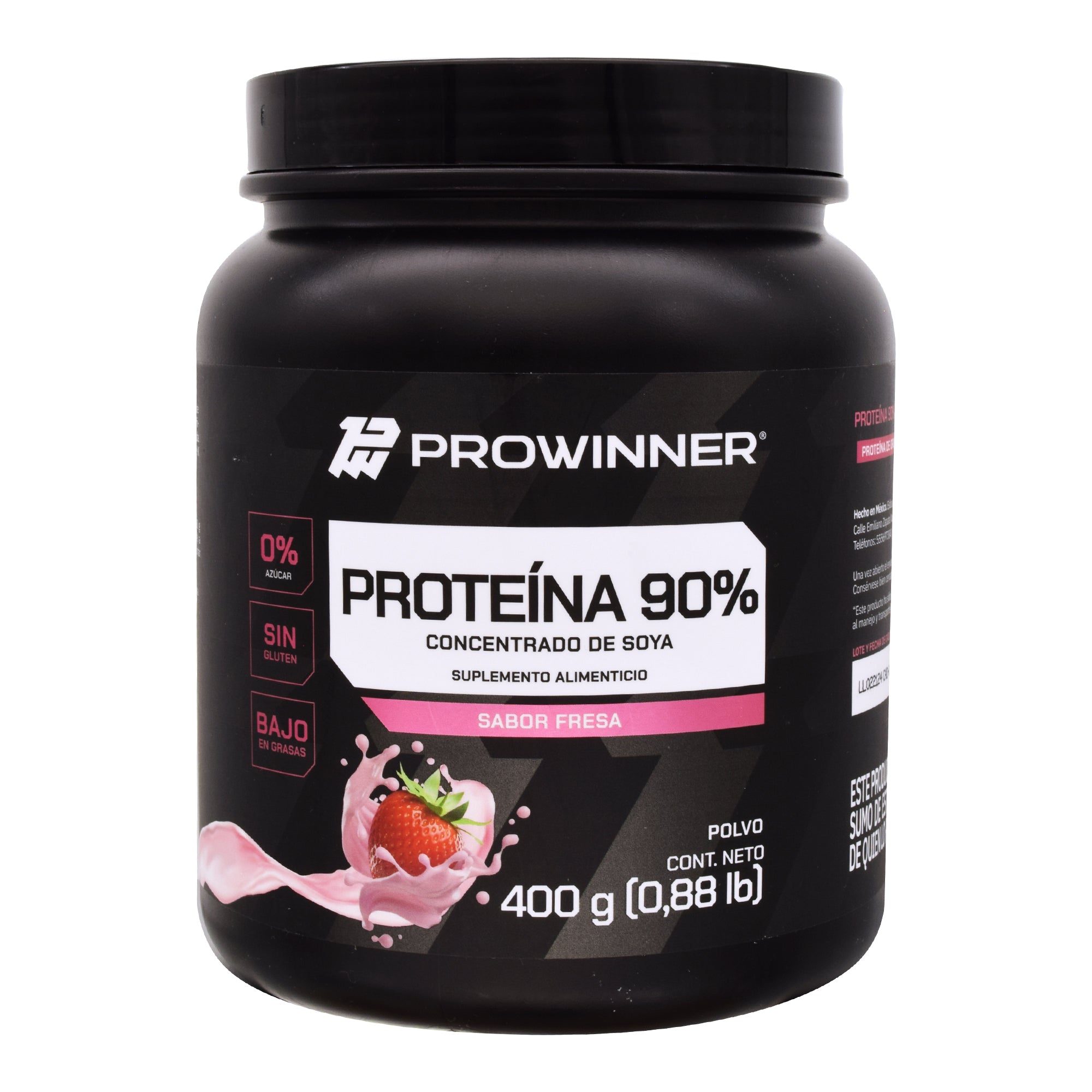 Proteina De Soya Aislada Fresa 400 G