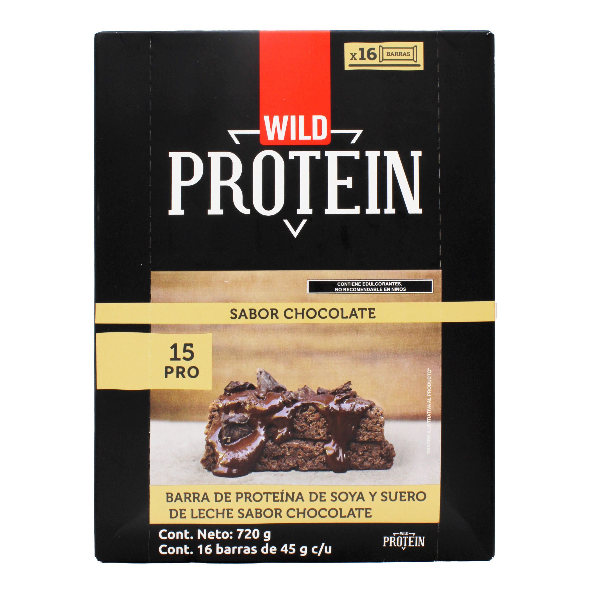 Barra De Proteina Chocolate 45 G (Paquete 16)