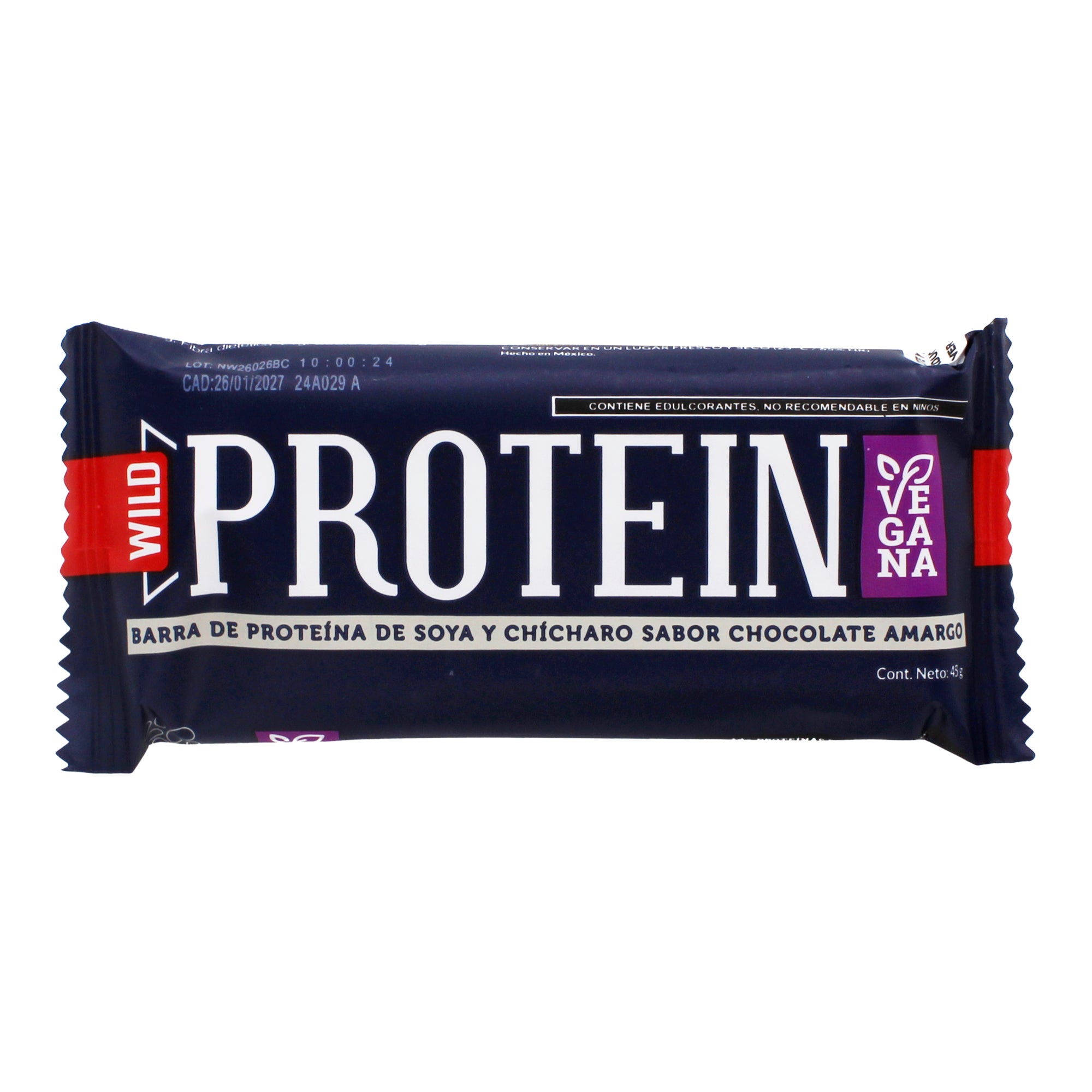 Barra De Proteina Chocolate Amargo 45 G (Paquete 16)
