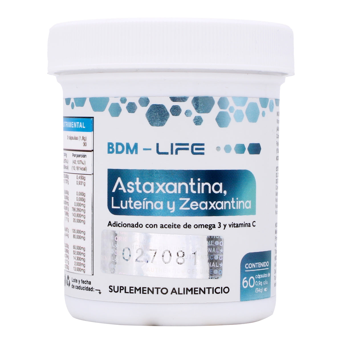 Astaxantina Luteina Zeaxantina 60 Cap