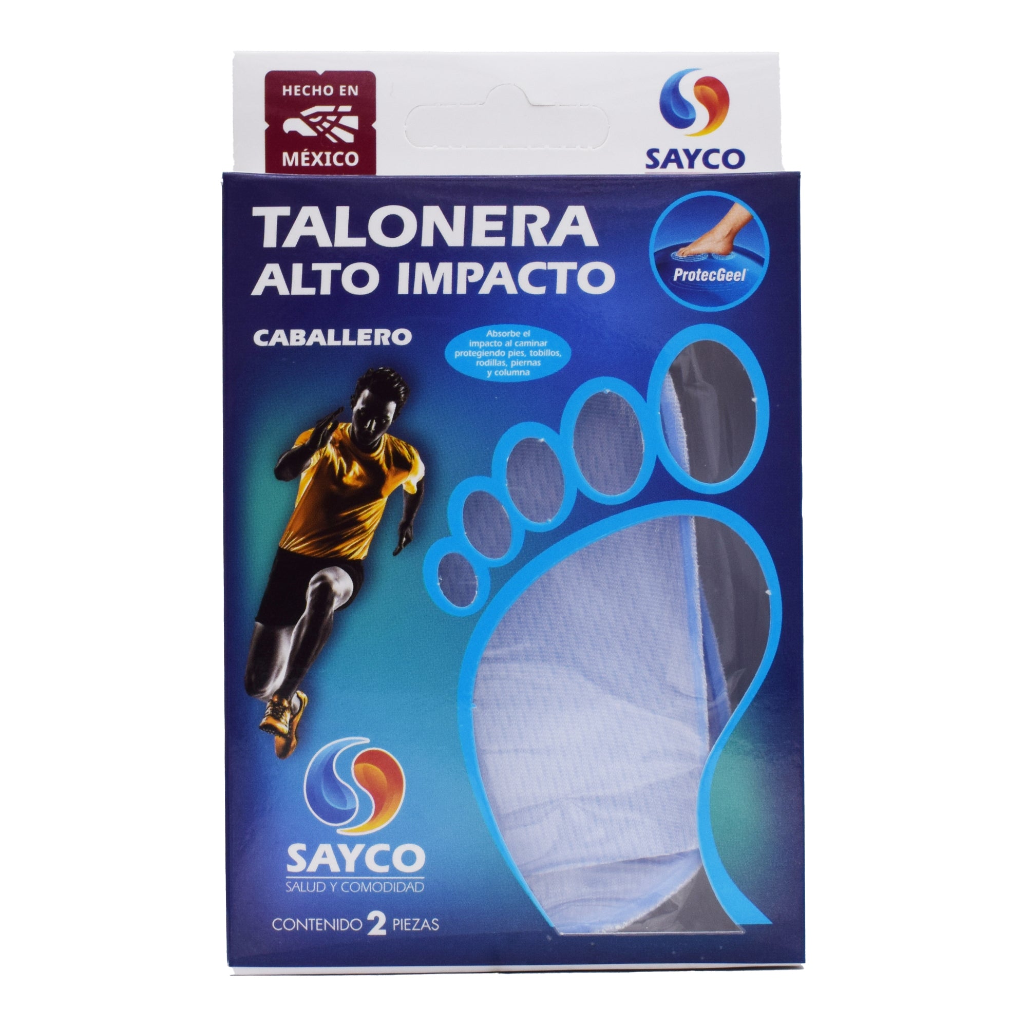 Talonera De Gel Alto Impacto Caballero