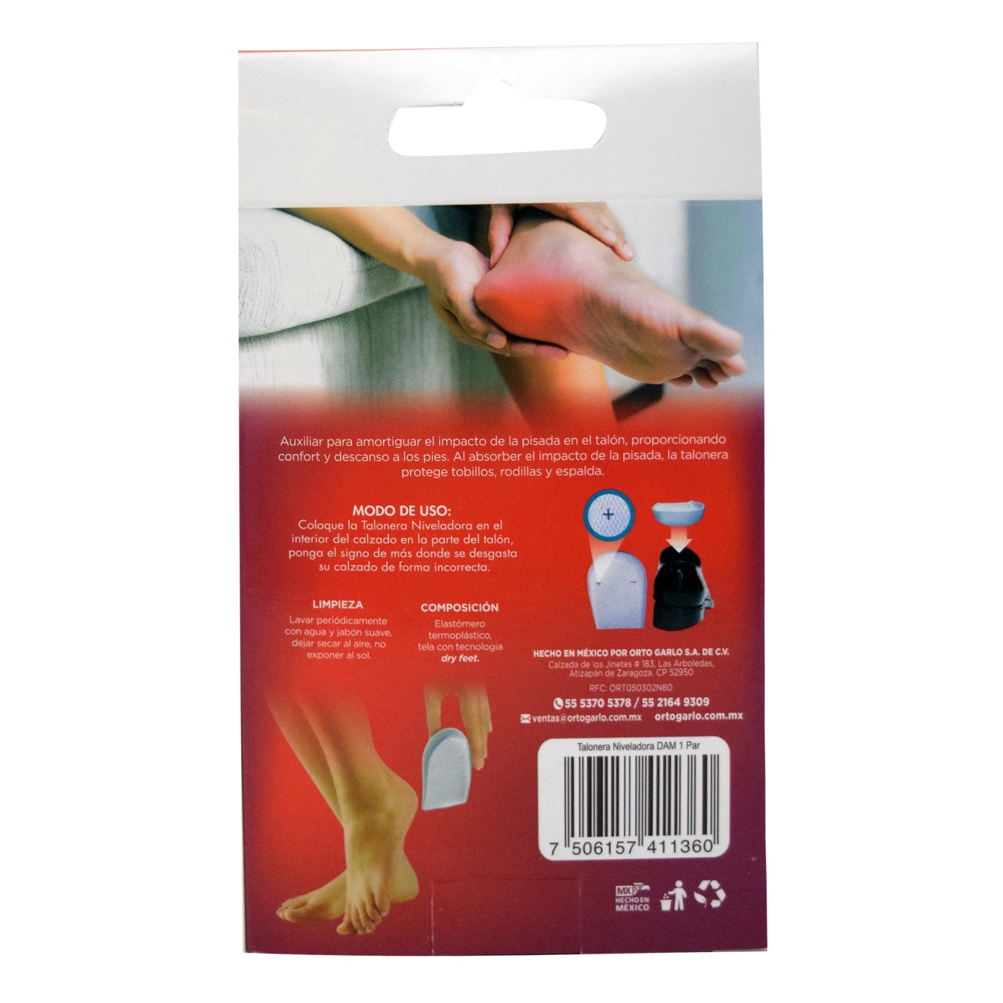 Talonera De Gel Balanceadora Dama