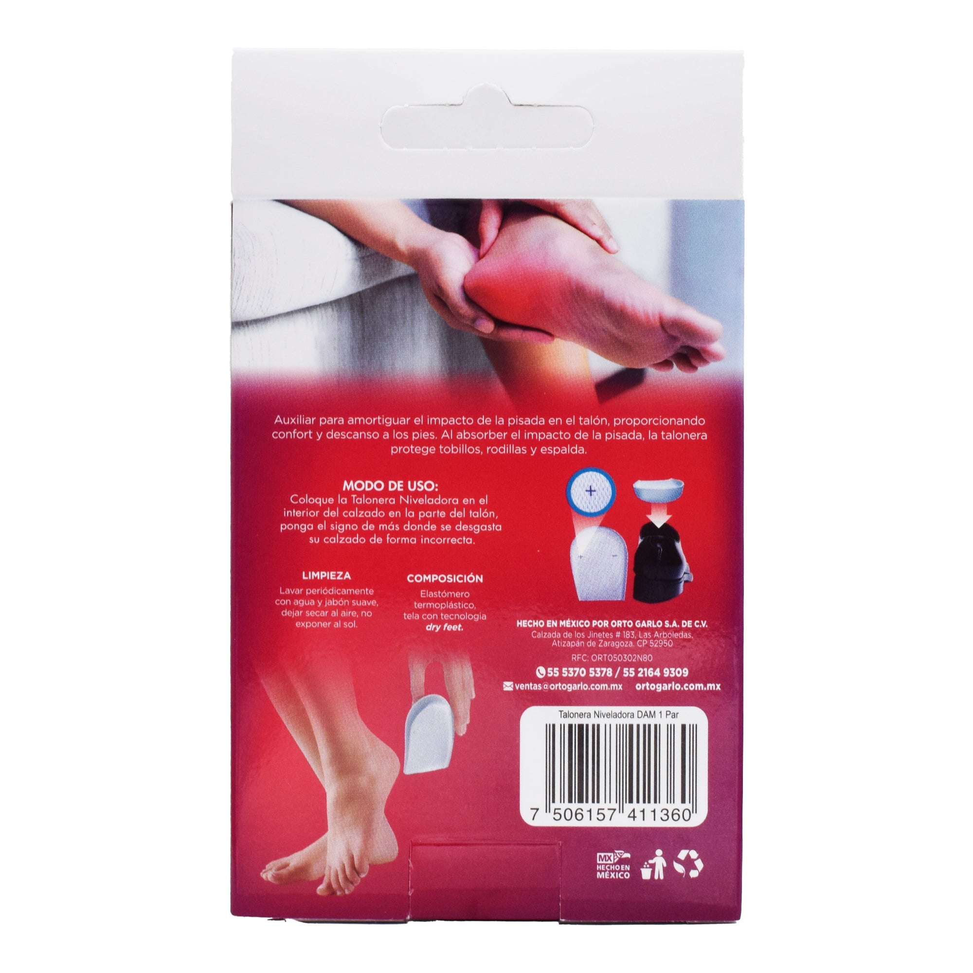 Talonera De Gel Balanceadora Dama