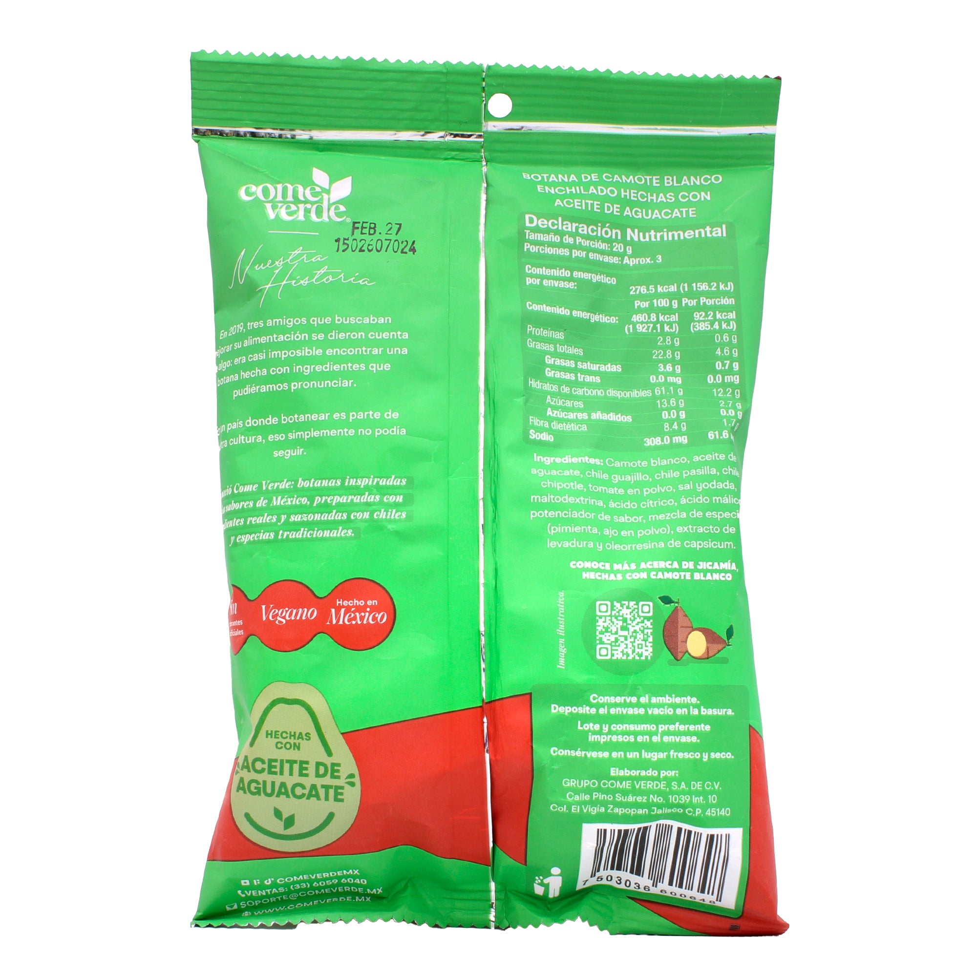 Chips Jicama Enchilada 60 G