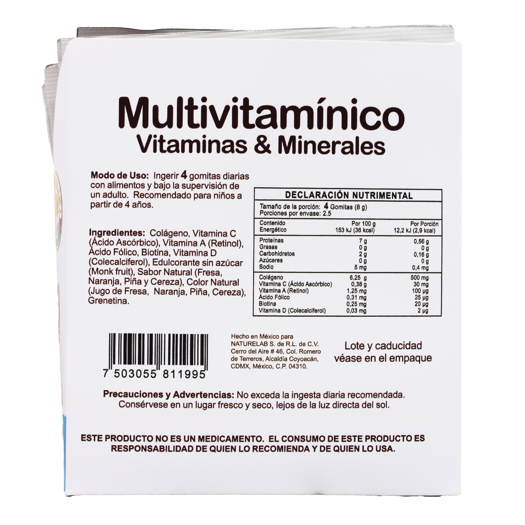 Multivitaminico Kids 10 Gomitas (PAQUETE 5)