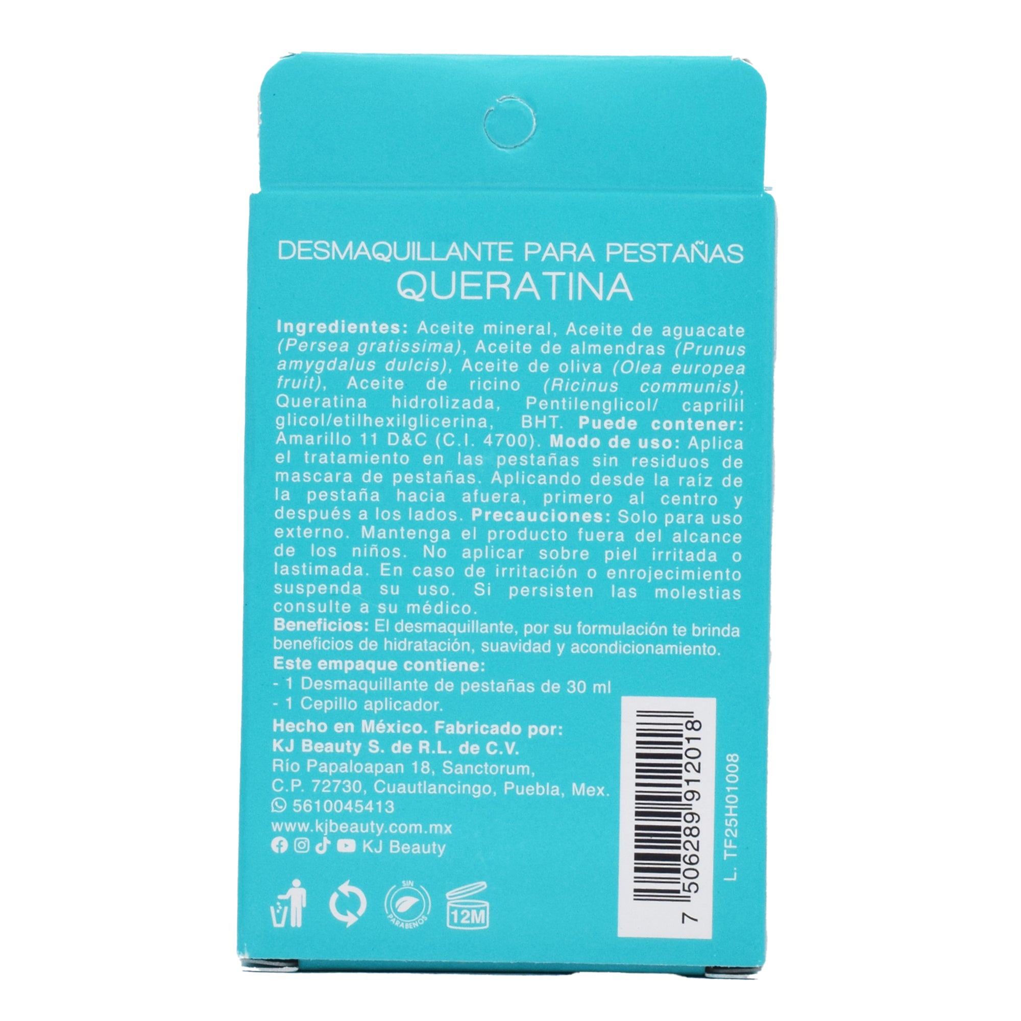 Desmaquillante Para Pestanas Queratina 30 Ml