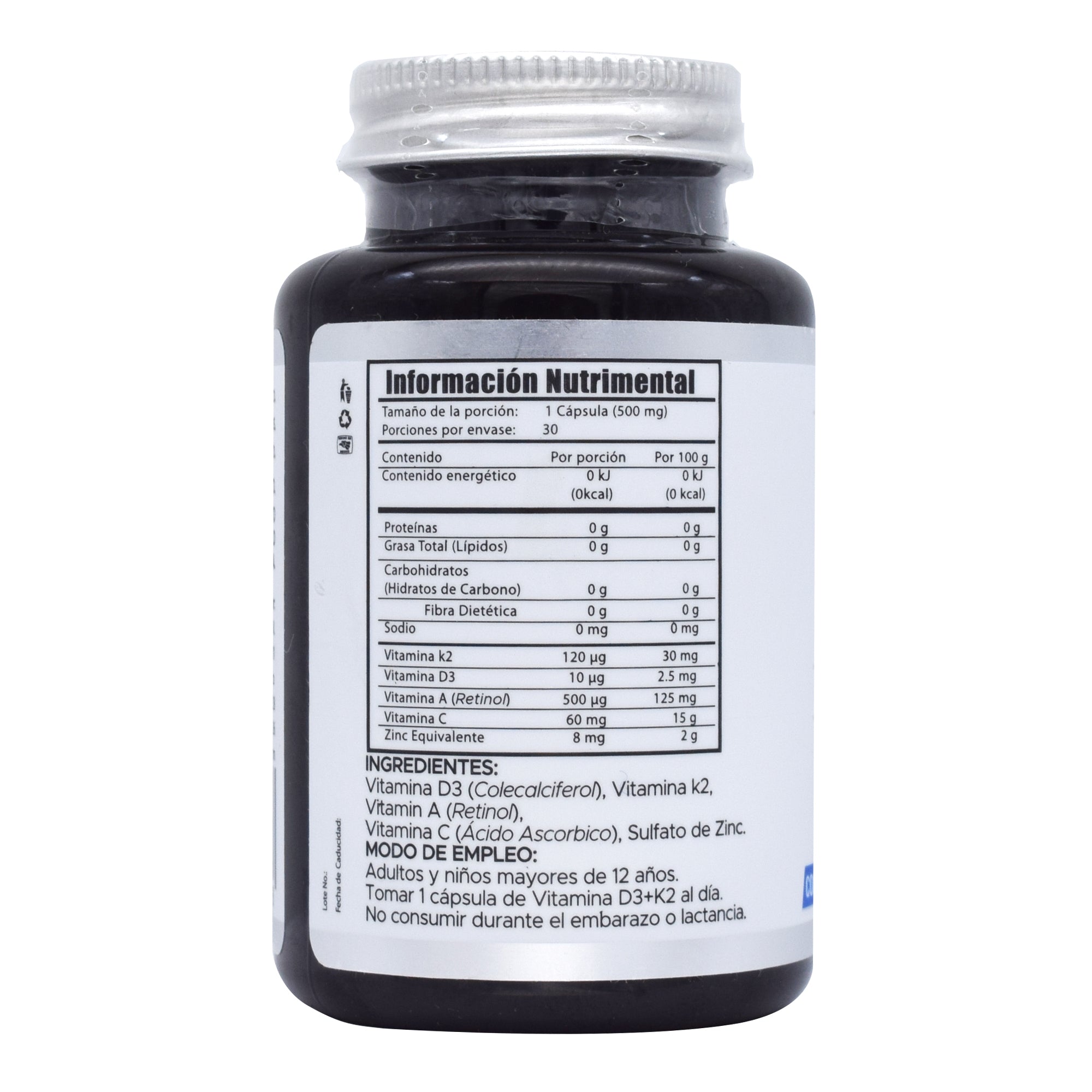 Vitamina D3 Mas K2 30 Cap