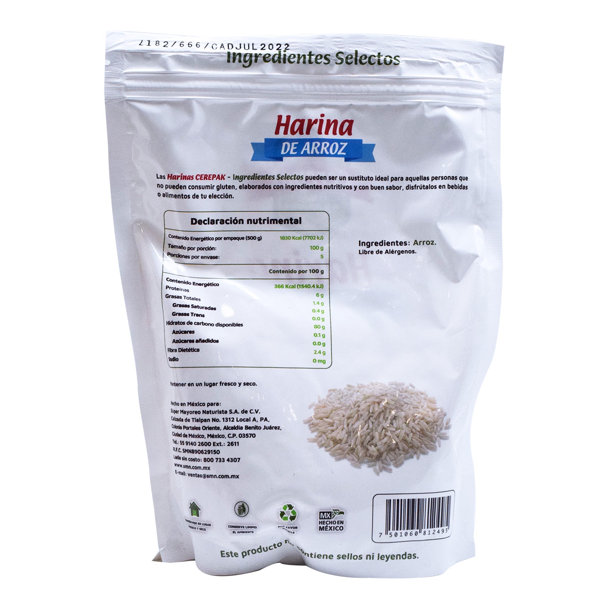 Harina De Arroz  500 G