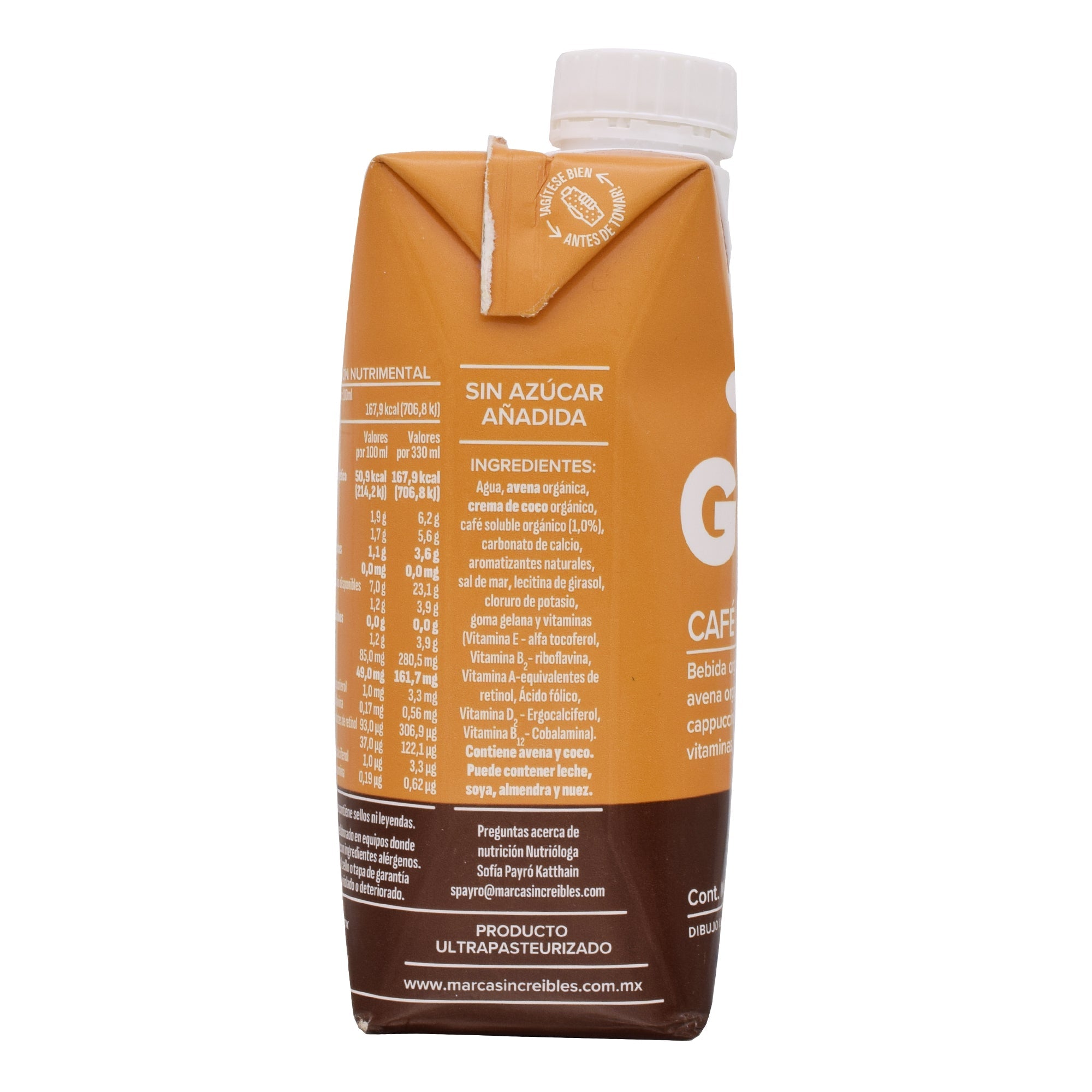 Bebida Avena Cafe 330 Ml