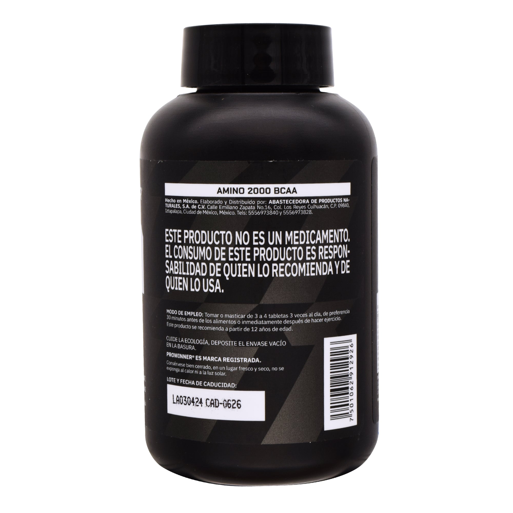 Amino Bcaa 2000 120 Capletas De 1350 Mg