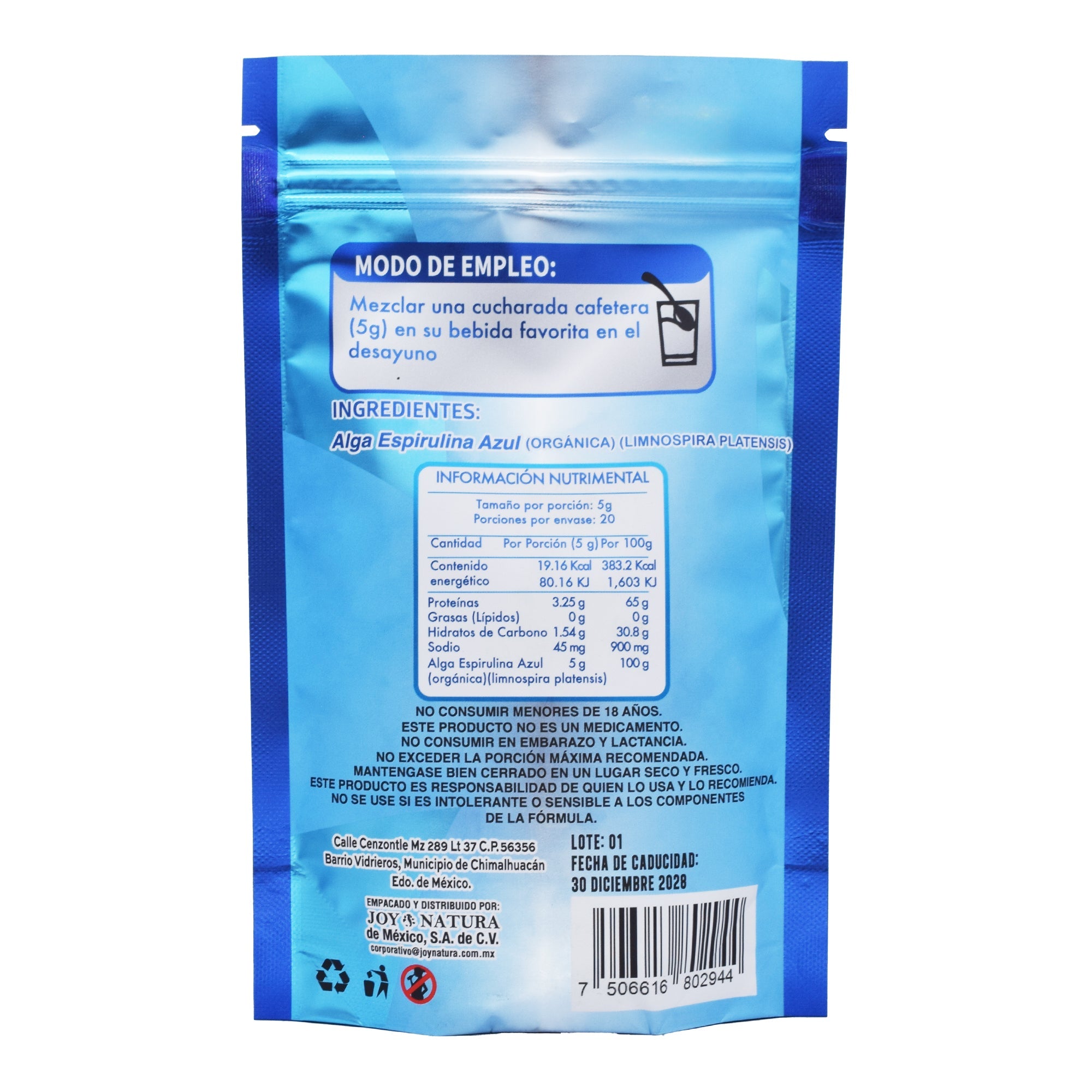 Alga Espirulina Azul 100 G