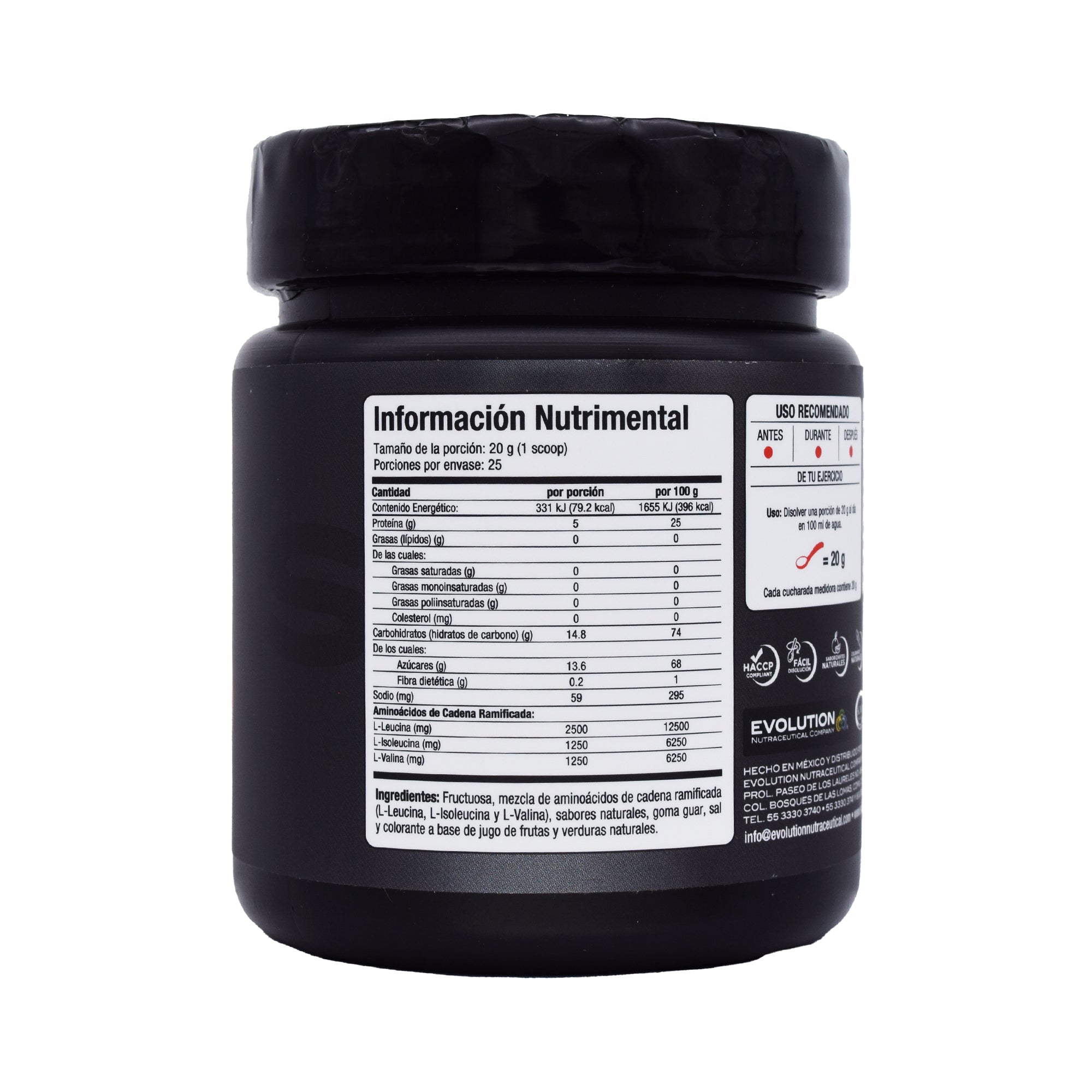 Aminoacidos Bccas Arandano Frambuesa 500 G