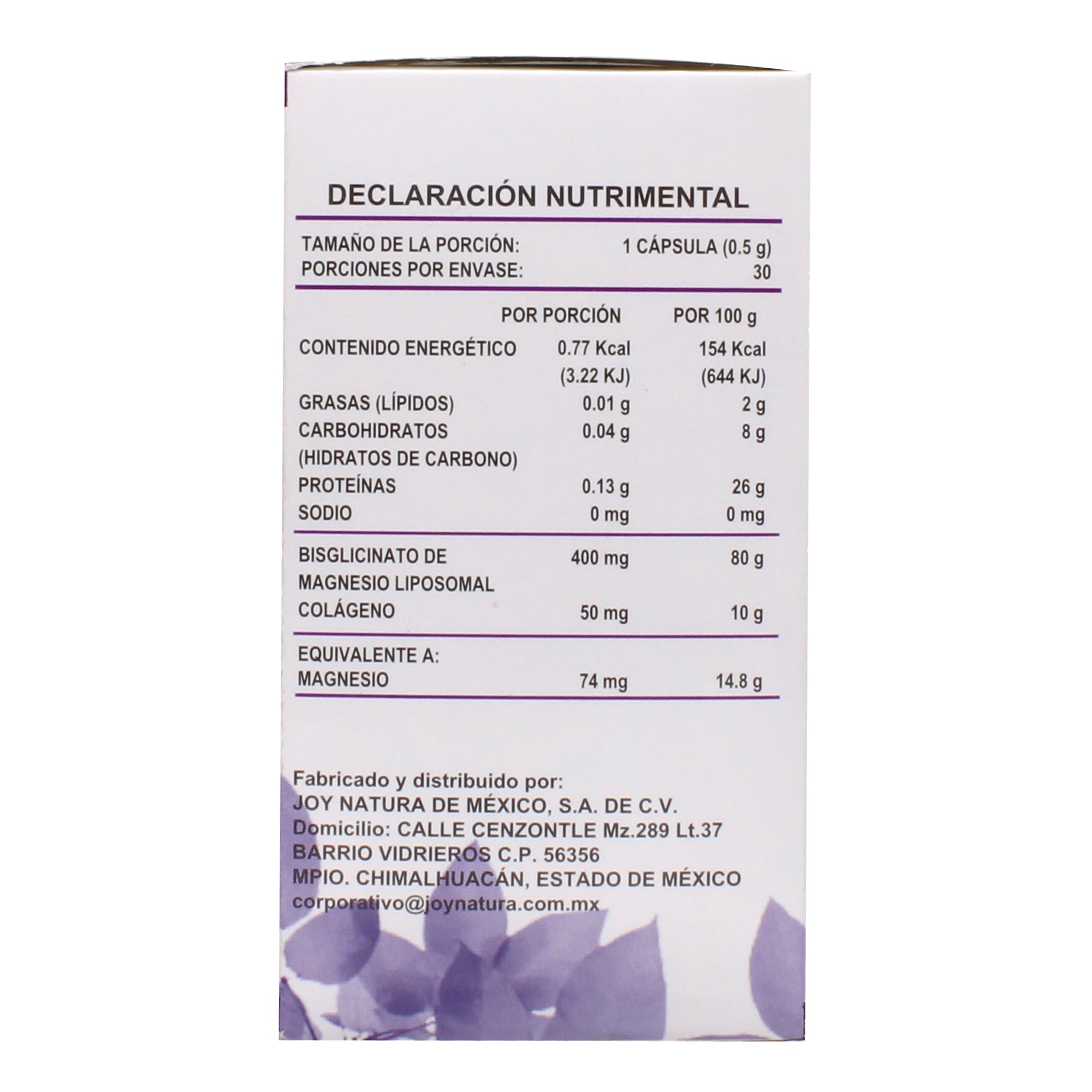 Bisglicinato De Magnesio Liposomal 30 Cap