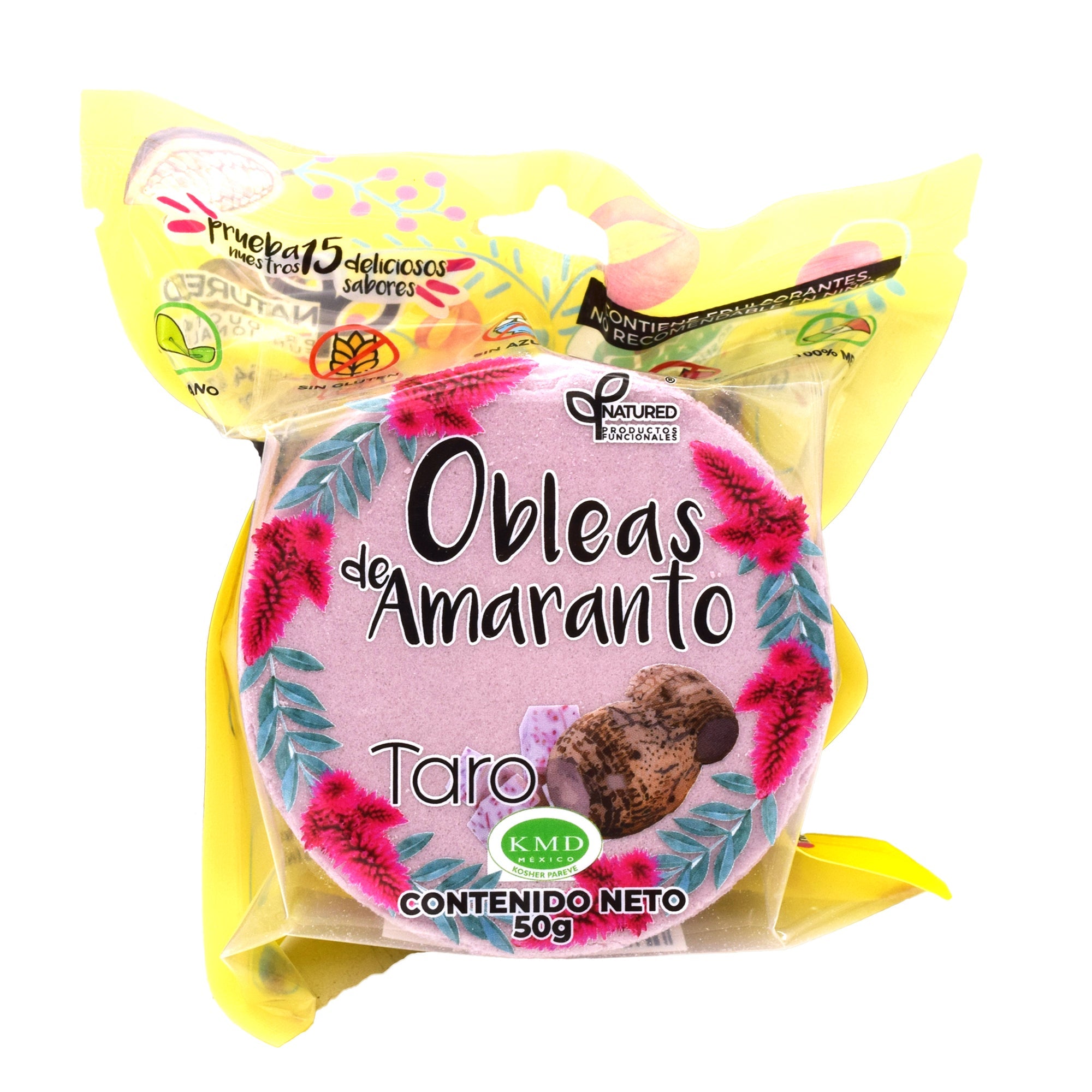 Obleas De Amaranto Con Taro 50 G (Caja 12)