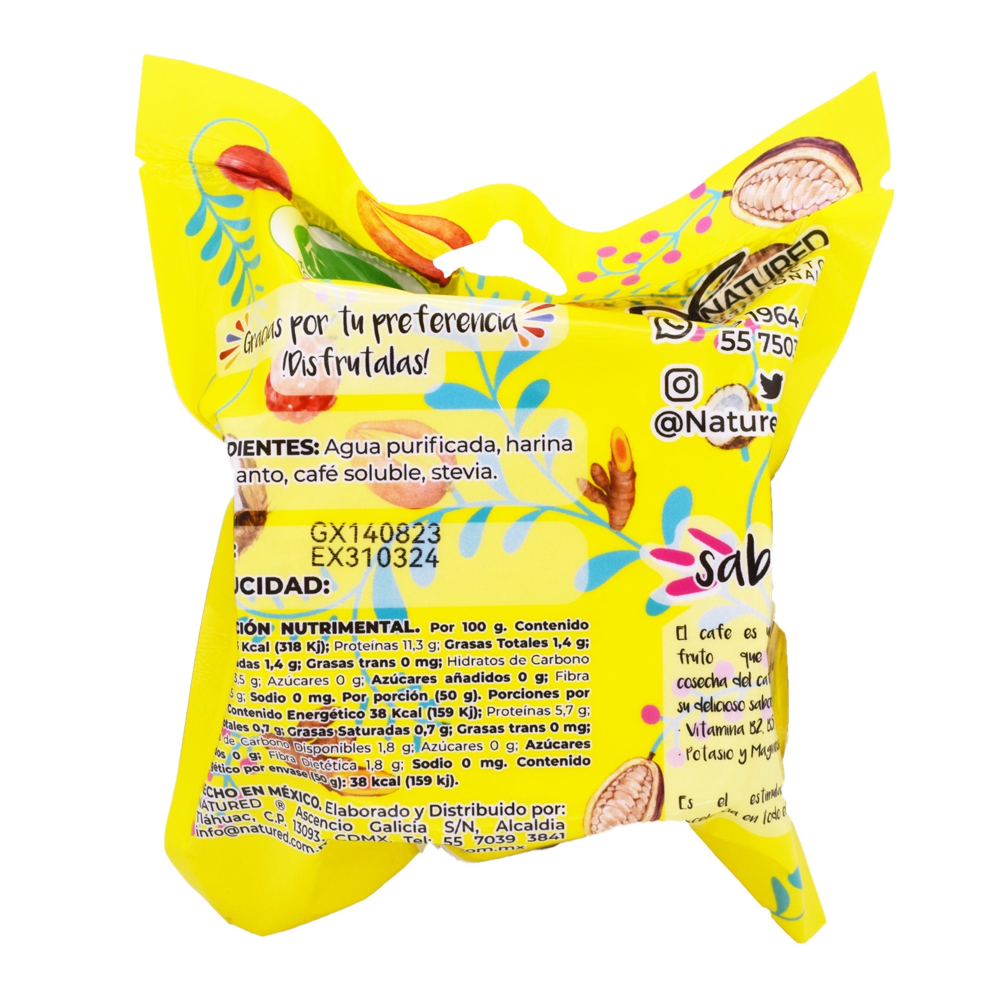 Obleas De Amaranto Con Cafe 50 G (Caja 12)