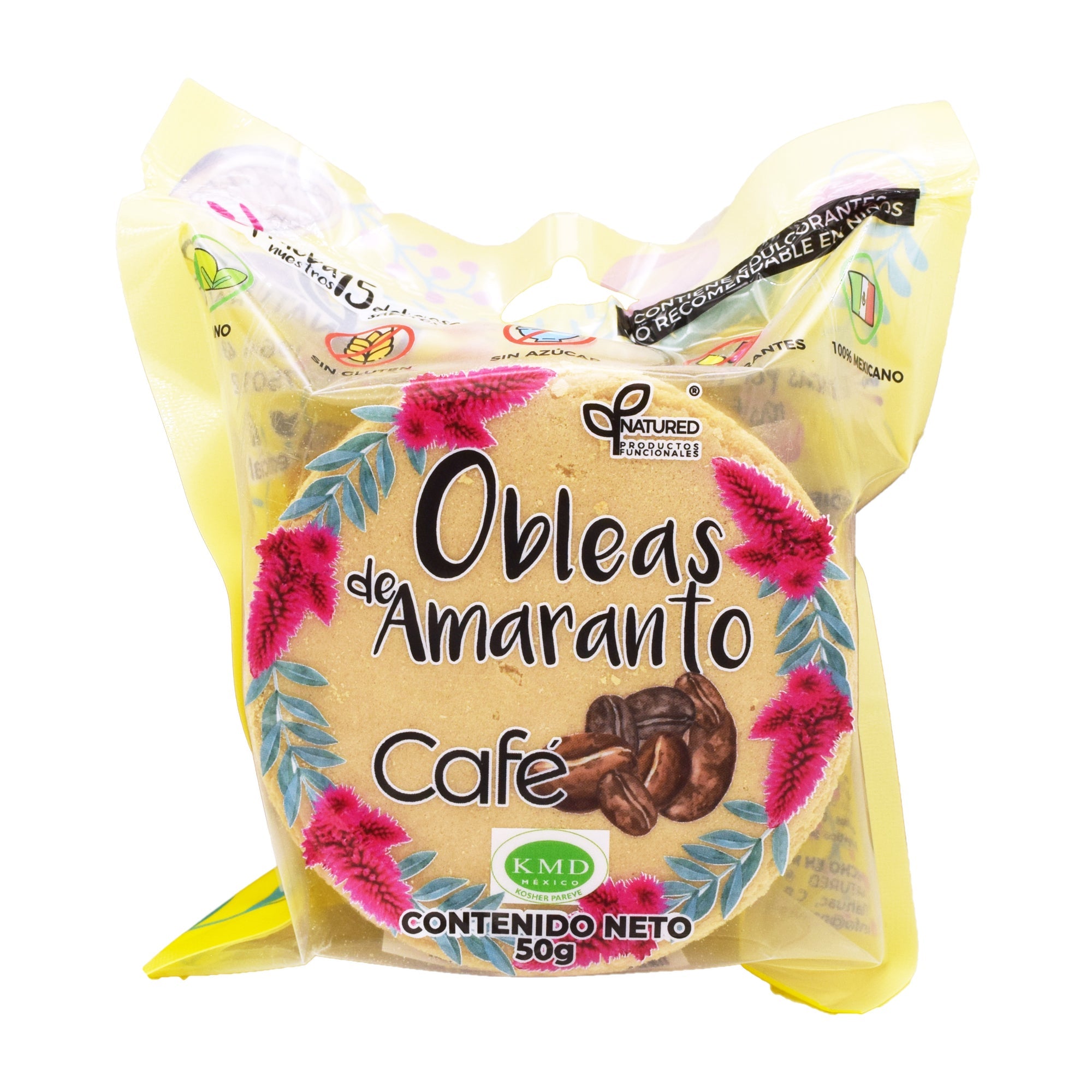 Obleas De Amaranto Con Cafe 50 G (Caja 12)