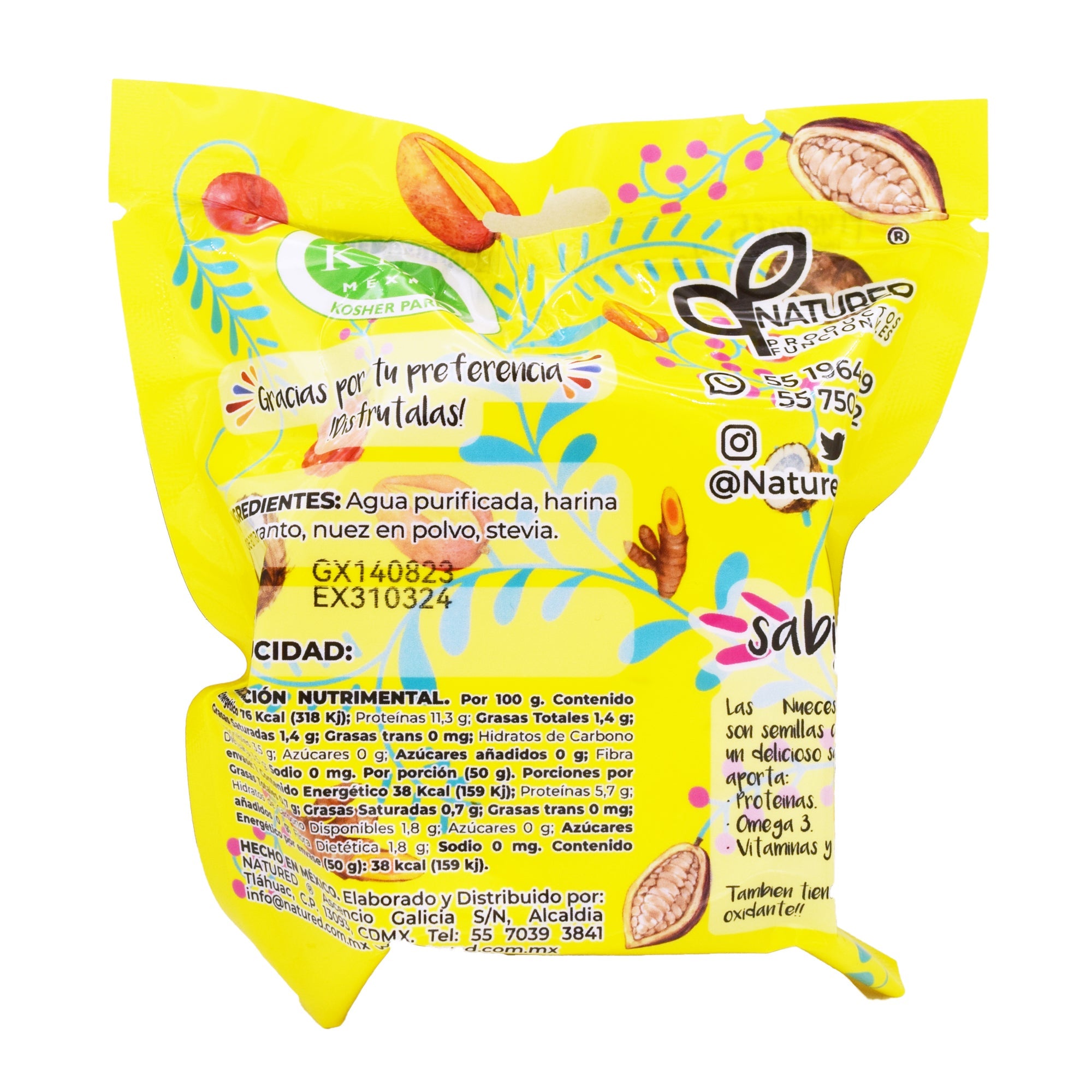 Obleas De Amaranto Sab Nuez 50 G (Caja 12)