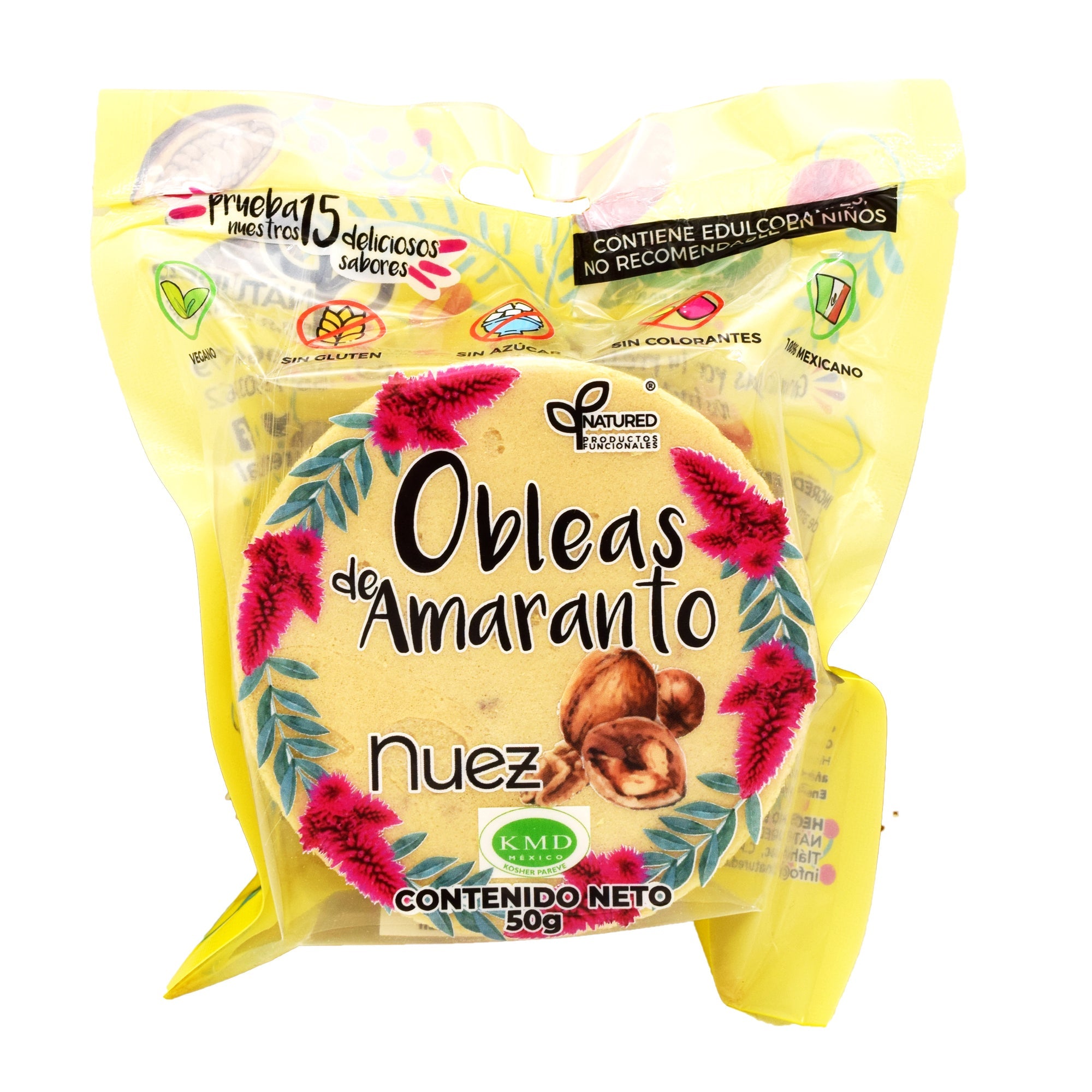 Obleas De Amaranto Sab Nuez 50 G (Caja 12)