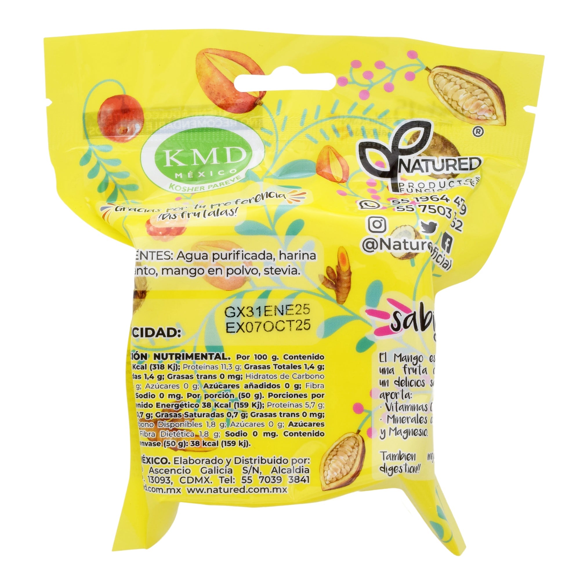 Obleas Amaranto Mango 50 G (CAJA 12)