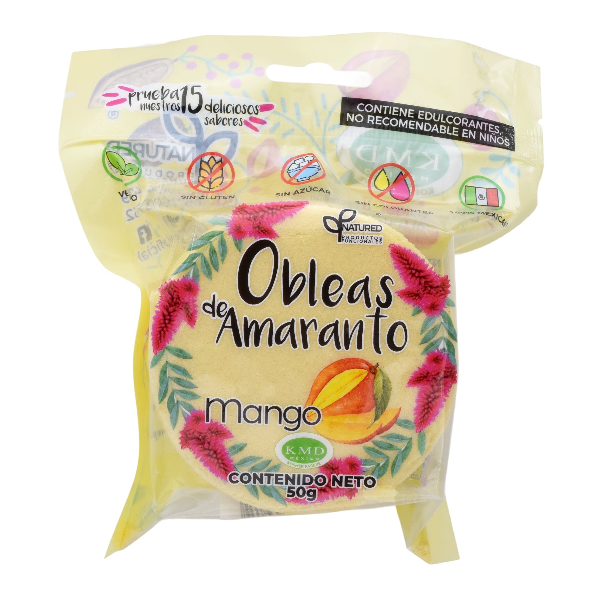 Obleas Amaranto Mango 50 G (CAJA 12)