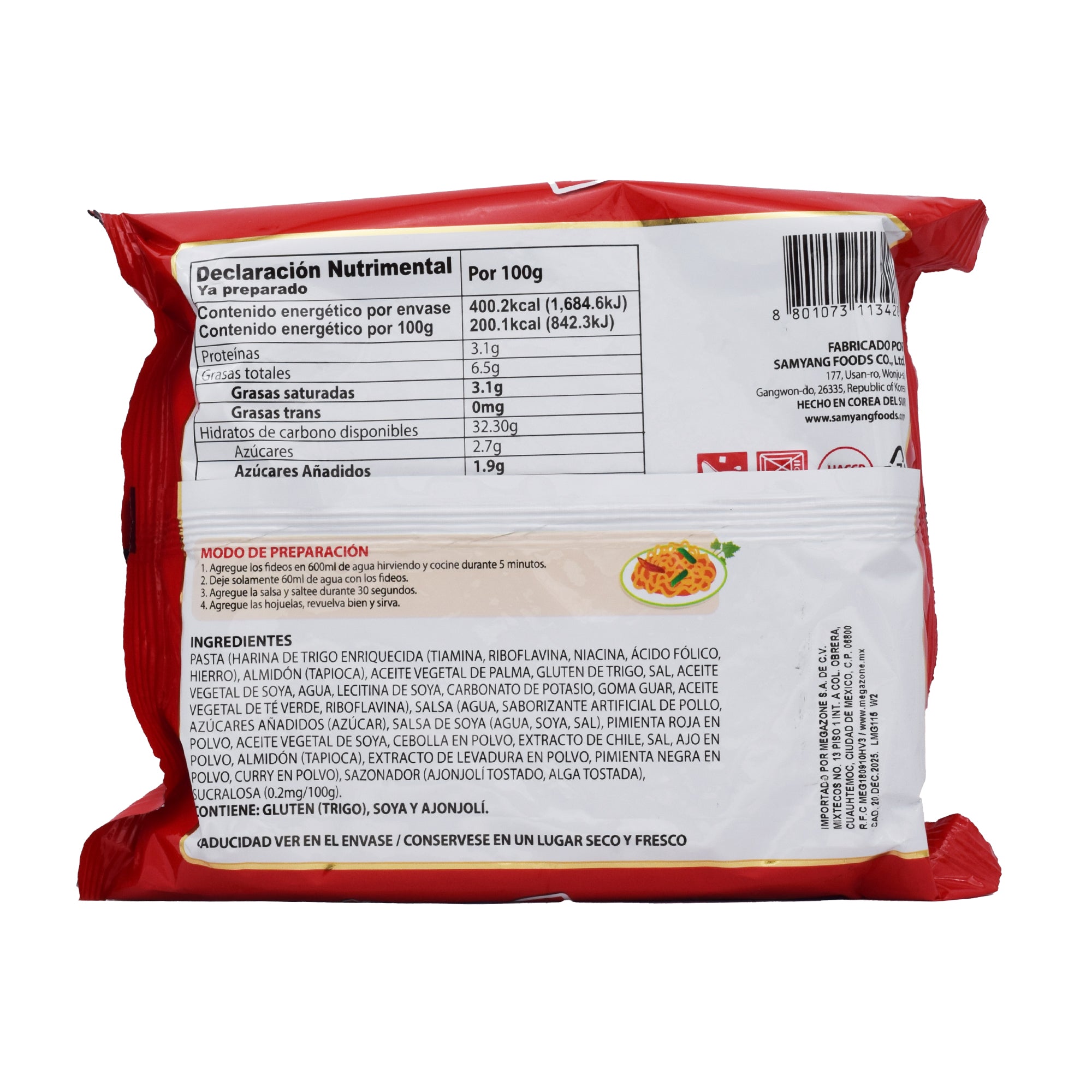 Sopa Instantanea Doble Picante Buldak 140 G