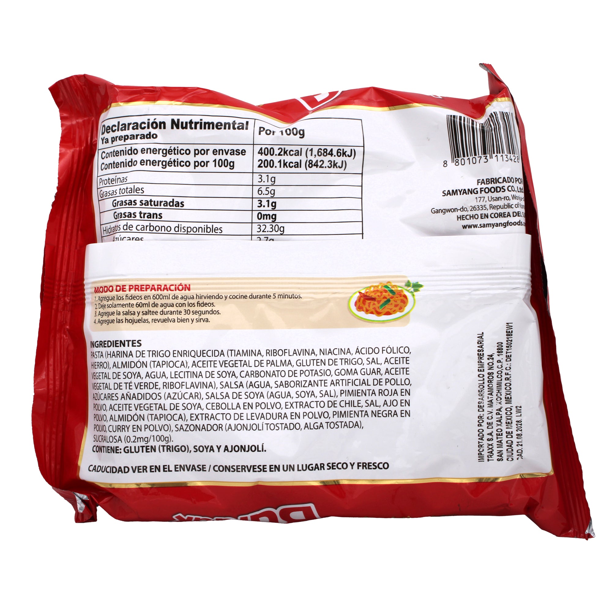 Sopa Instantanea Doble Picante Buldak 140 G