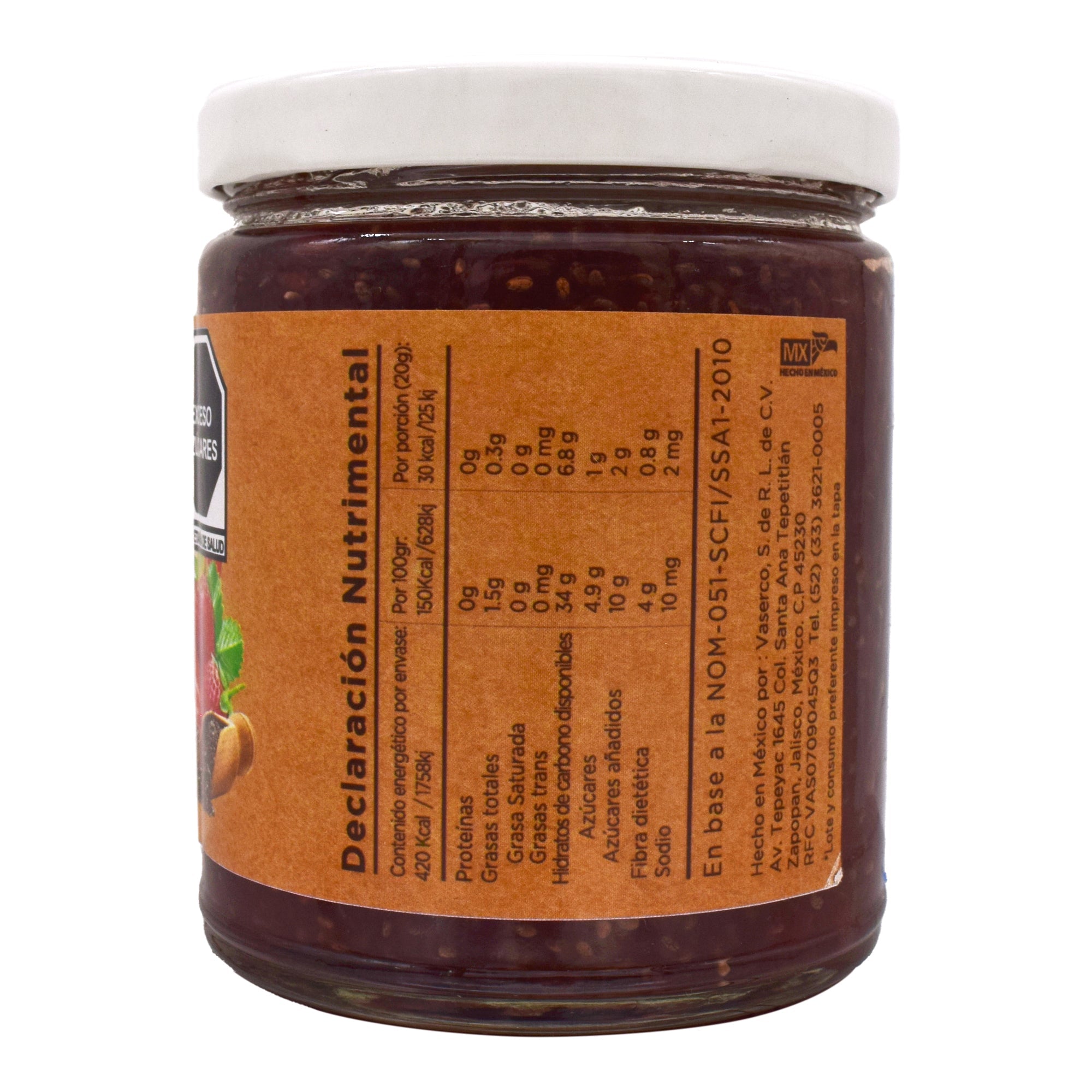 Mermelada Fresa Chia  280 G
