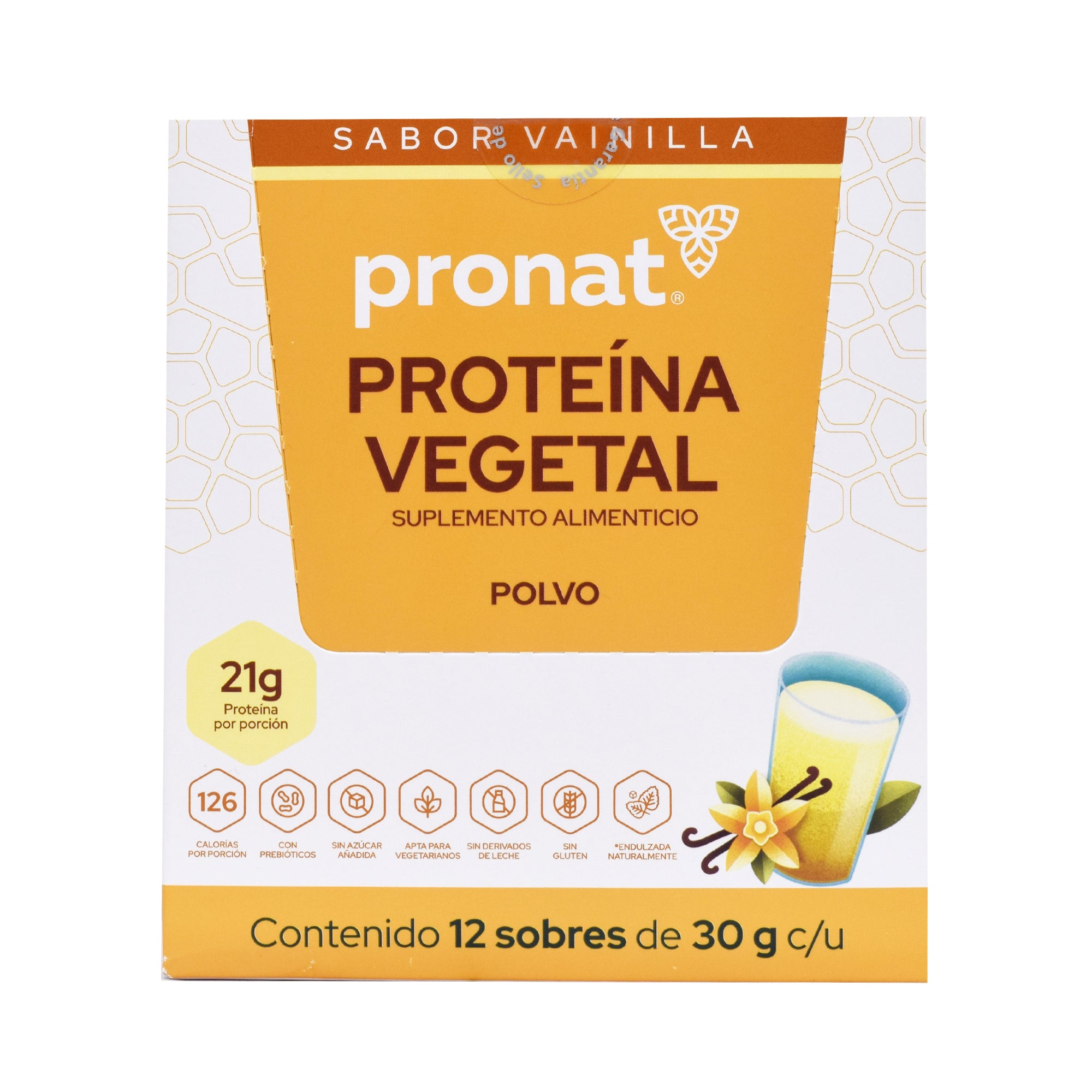 Proteina Vegetal Vainilla 30 G (Paquete 12)
