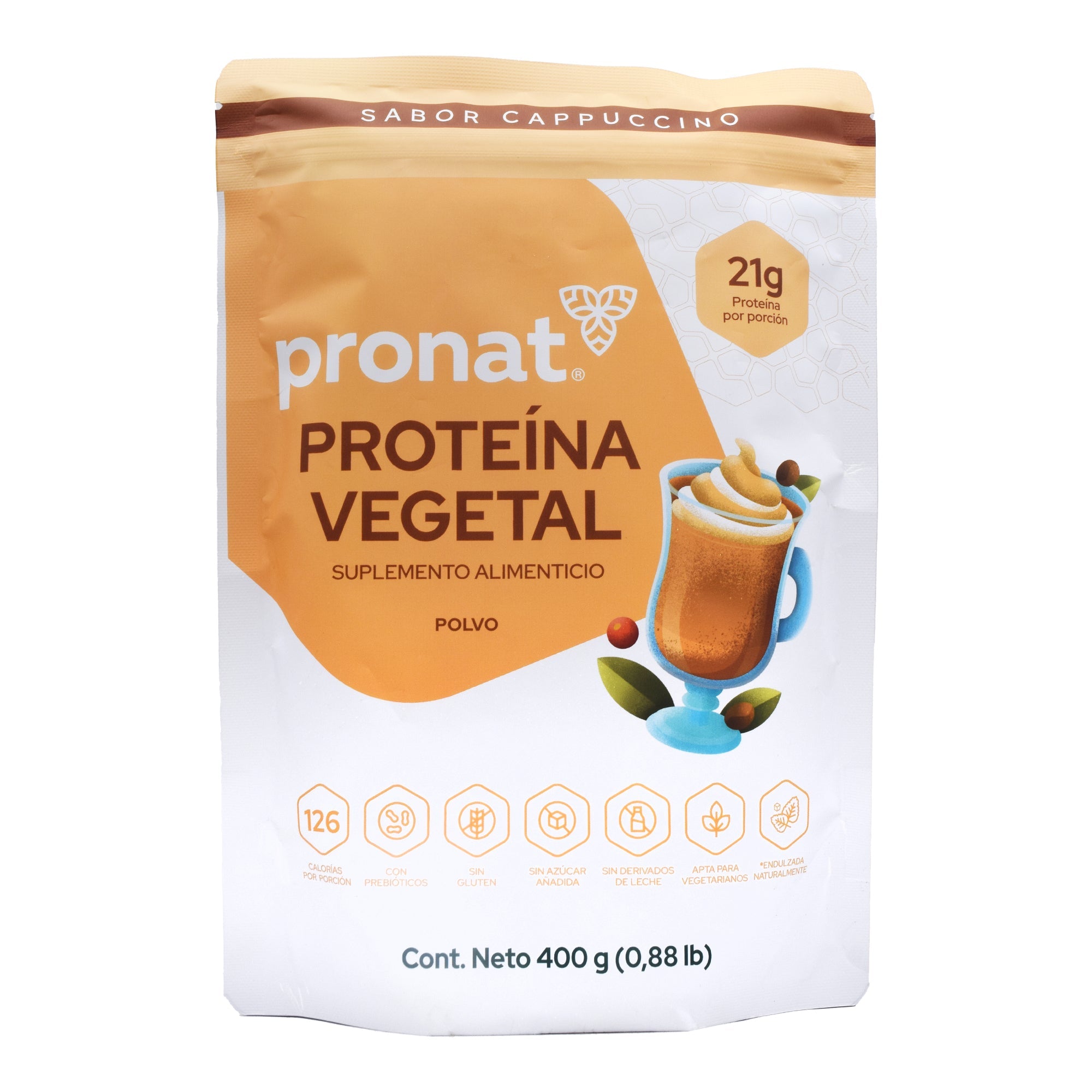 Proteina Vegetal Cappuccino 400 G