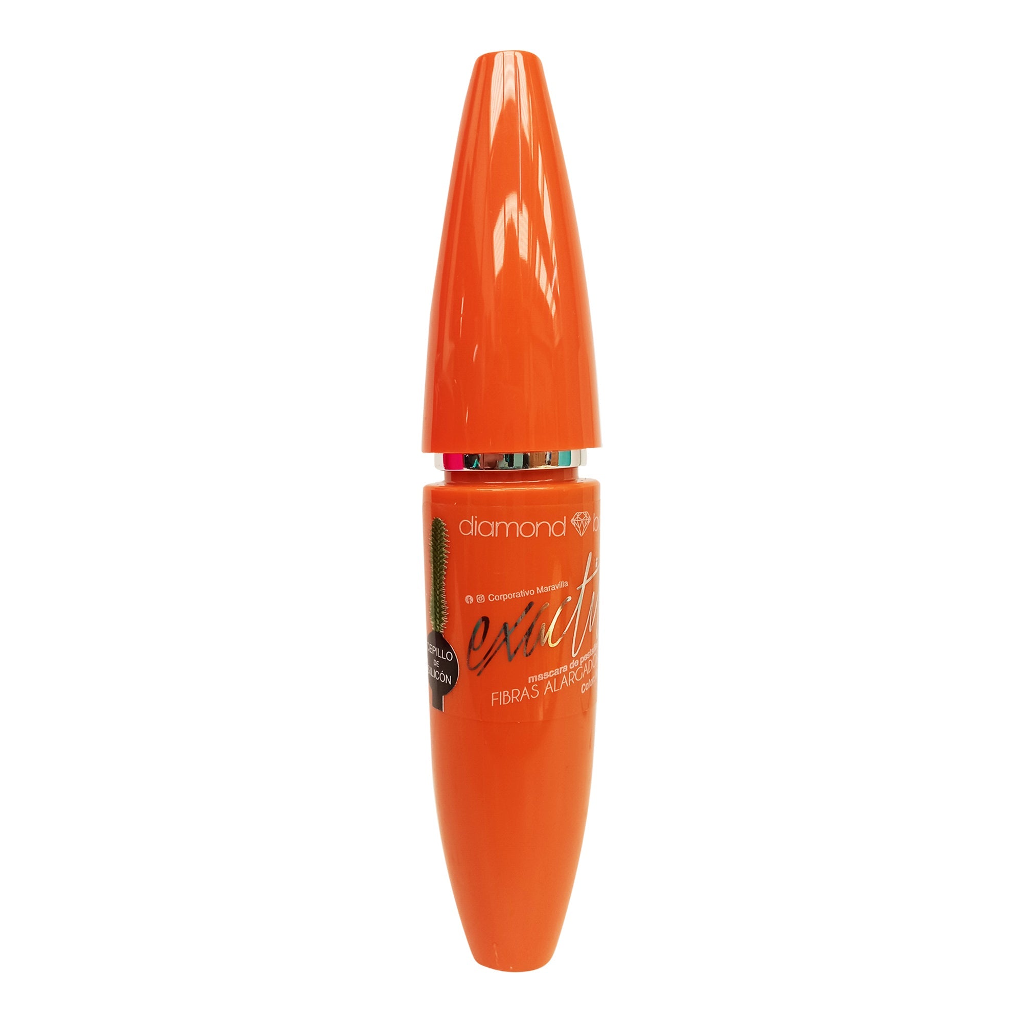 Mascara Para Pestanas Con Fibras Alargadoras Cepillo De Silicon 13 G