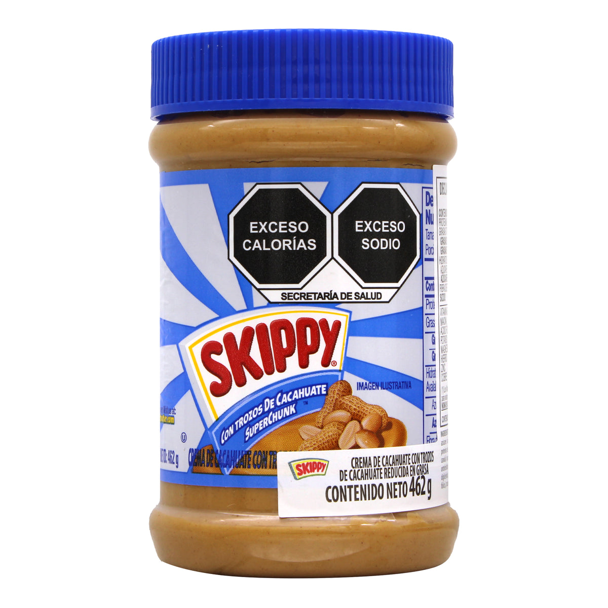 Crema De Cacahuate Con Trozos Reducida En Grasa 462 G