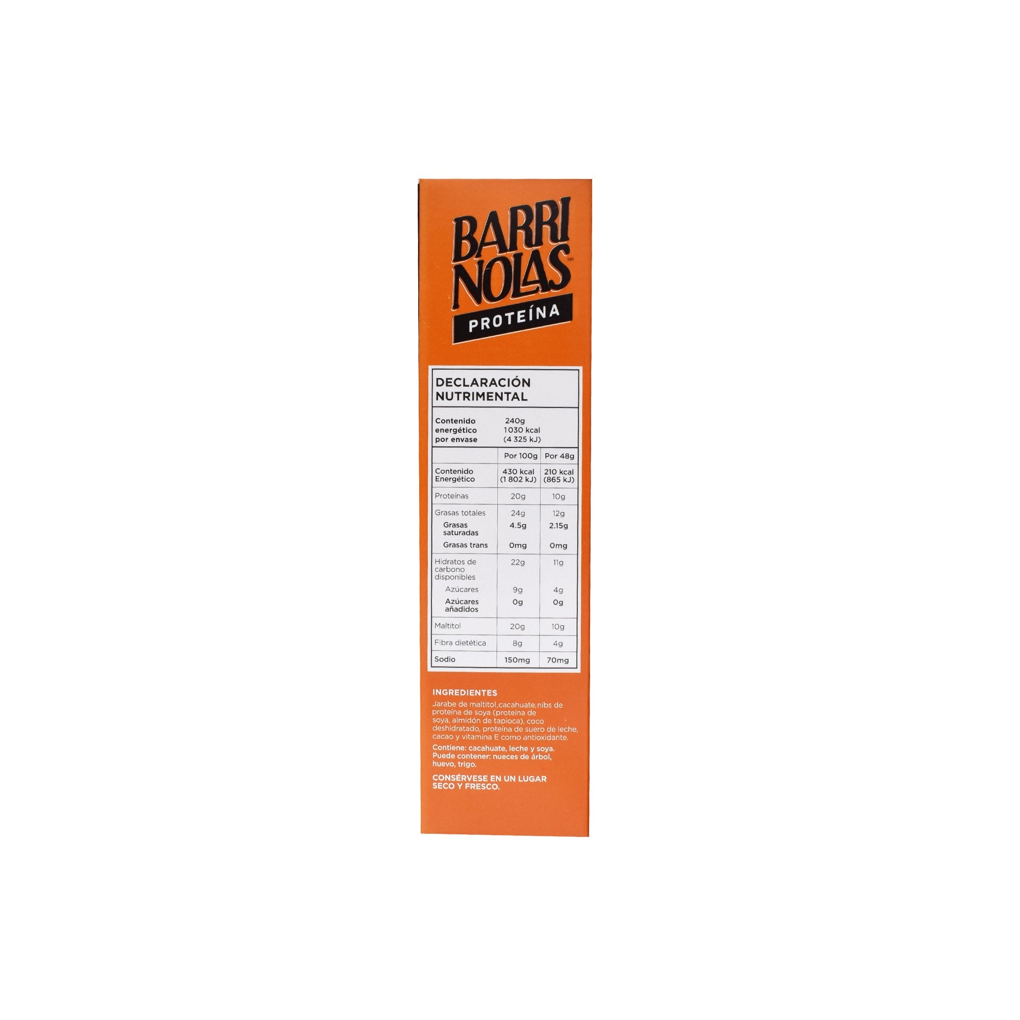 Barra Cacao Coco Cacahuate 240 G (PAQUETE 5)