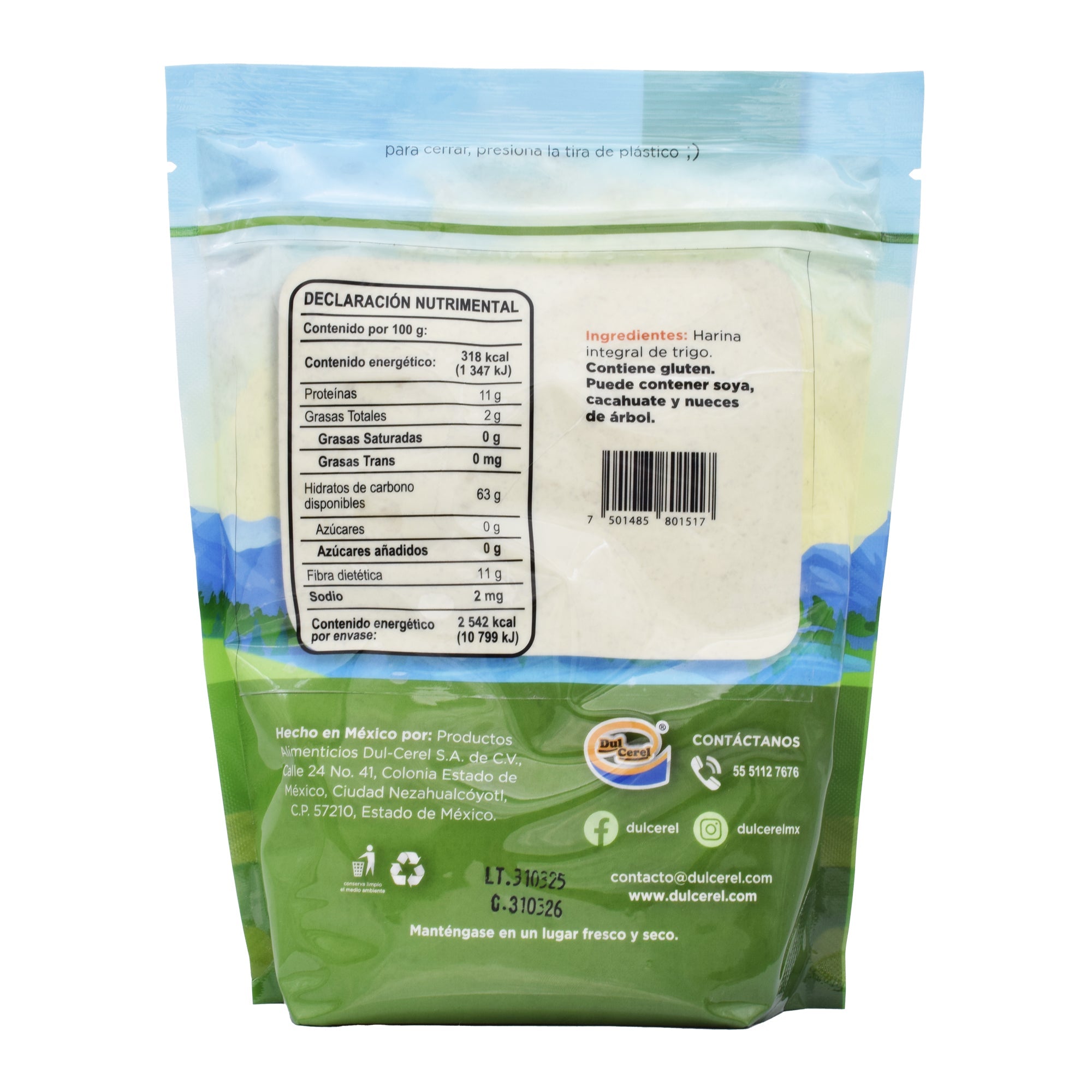 Harina Integral De Trigo 800 G