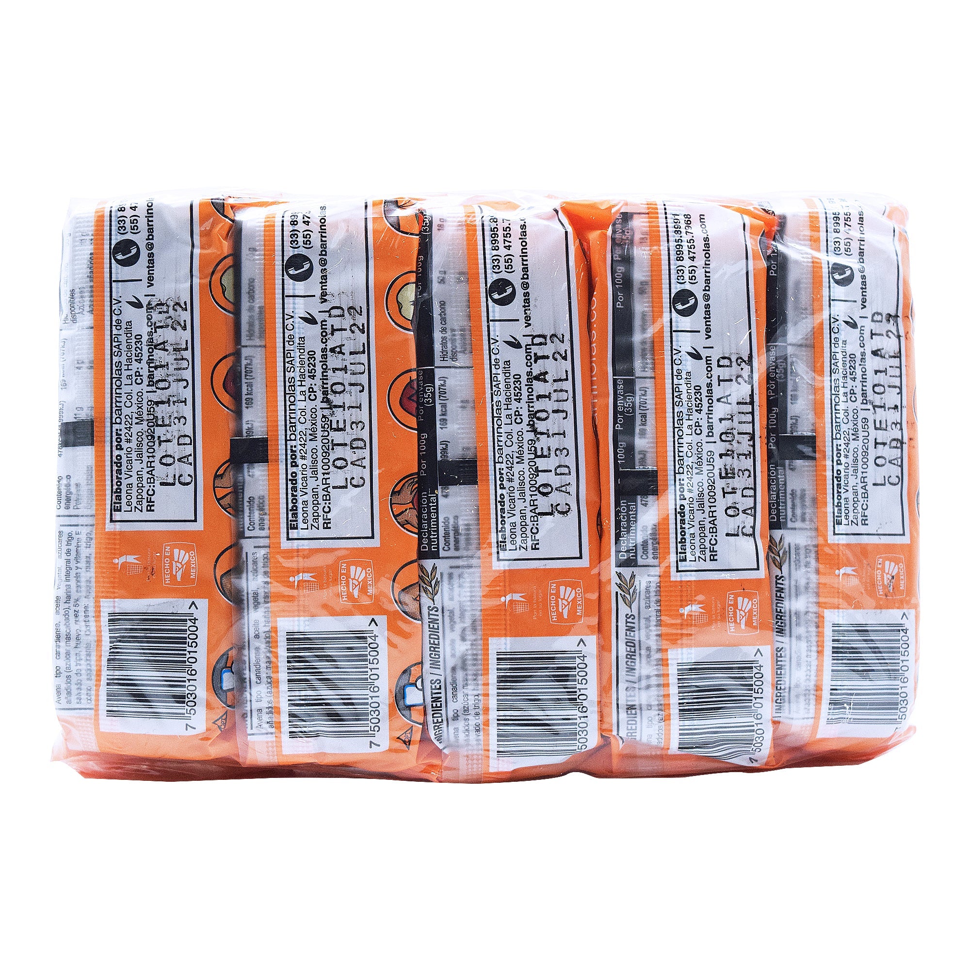 Barra Con Nuez 35 G (Paquete 10)