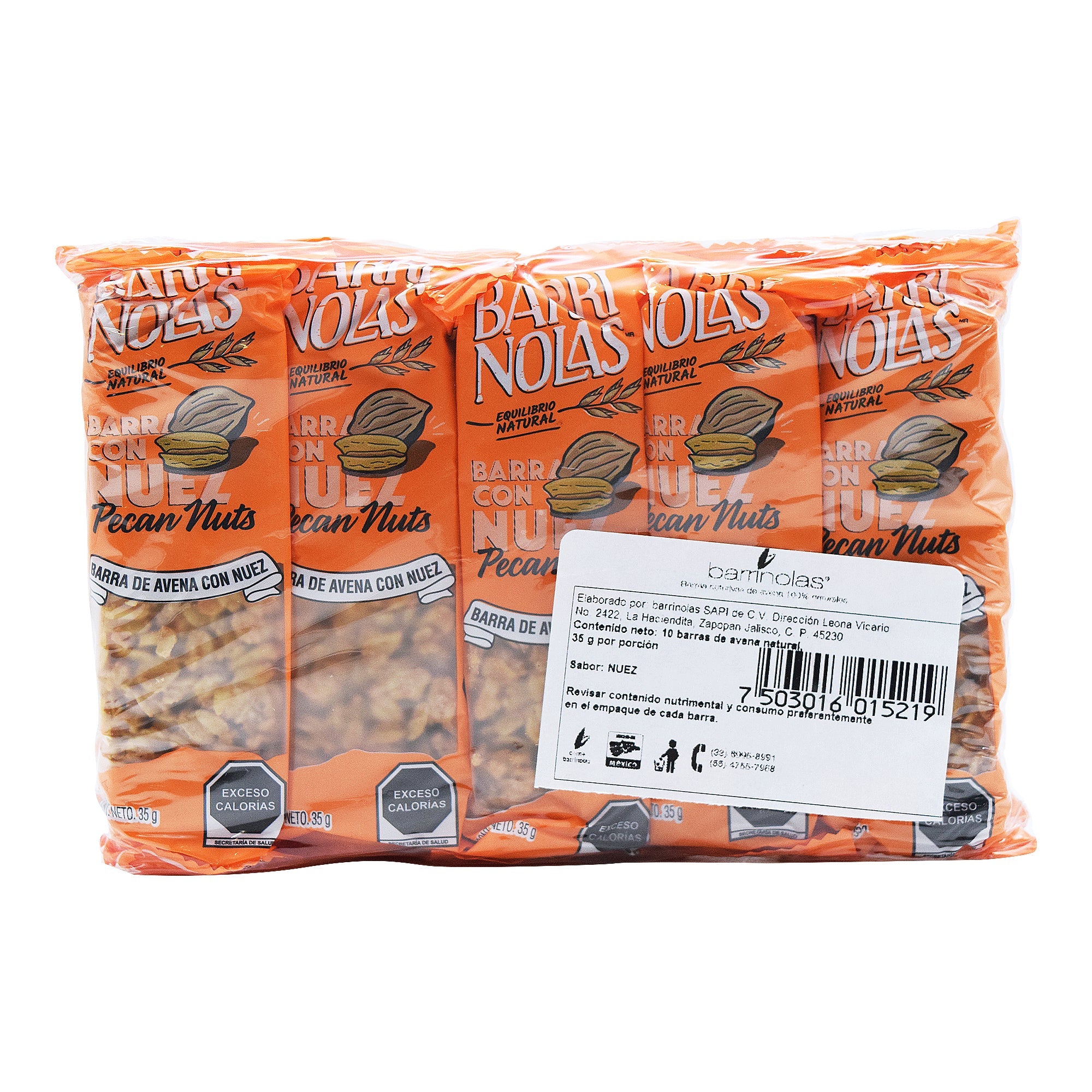 Barra Con Nuez 35 G (Paquete 10)