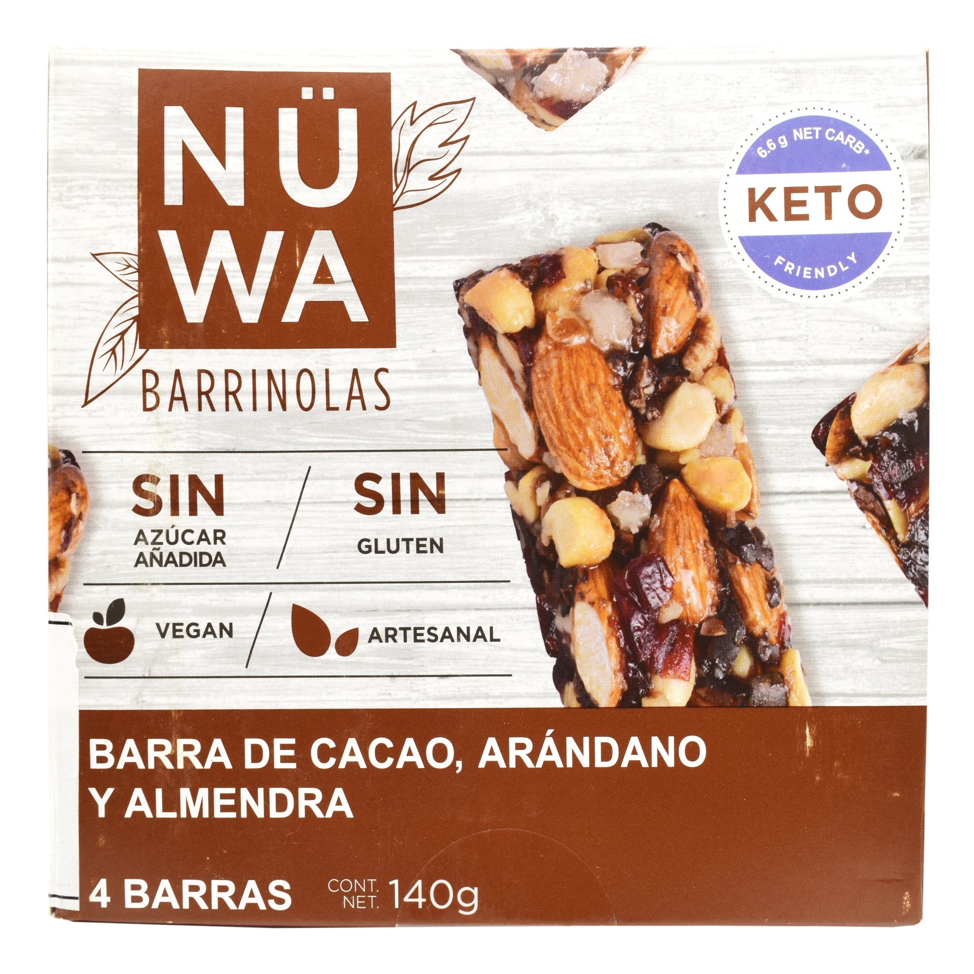 Barra De Superfoods Cacao Arandano 30 G (Paquete 8)