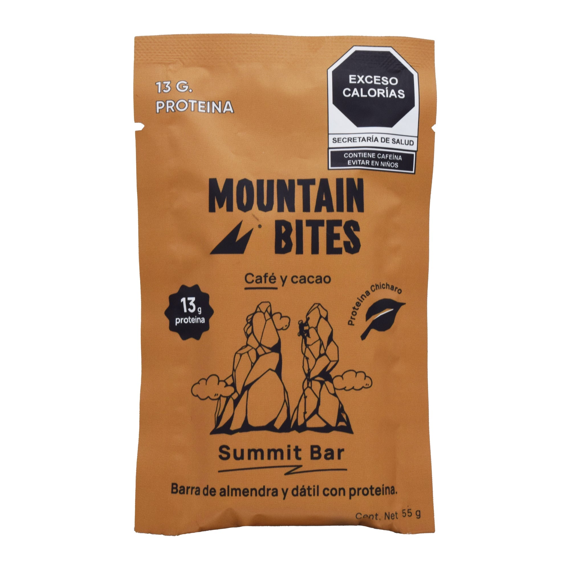 Barra Con Proteina Cafe Y Cacao 55 G (PAQUETE 10)