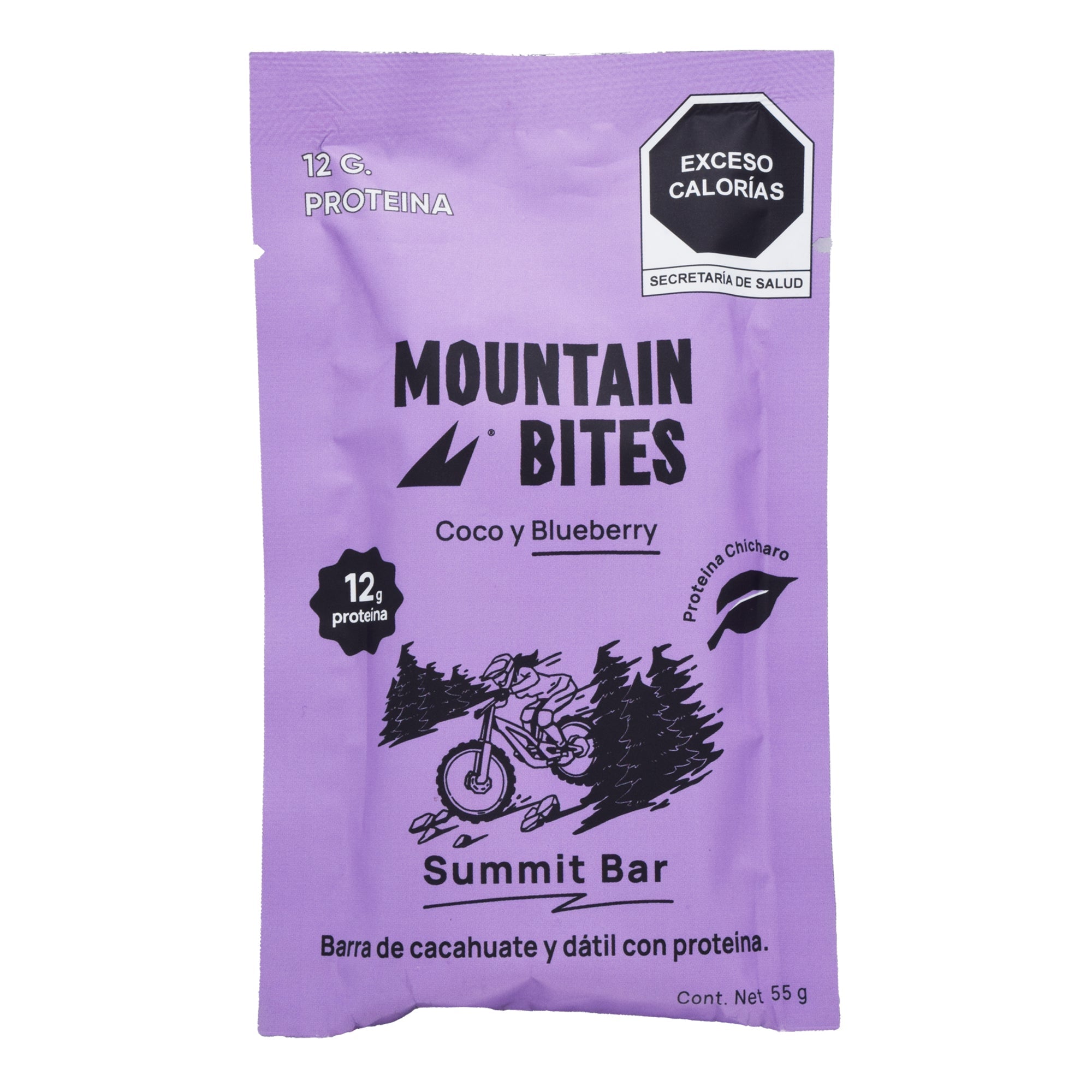Barra Con Proteina Coco Y Blueberry 55 G (PAQUETE 10)