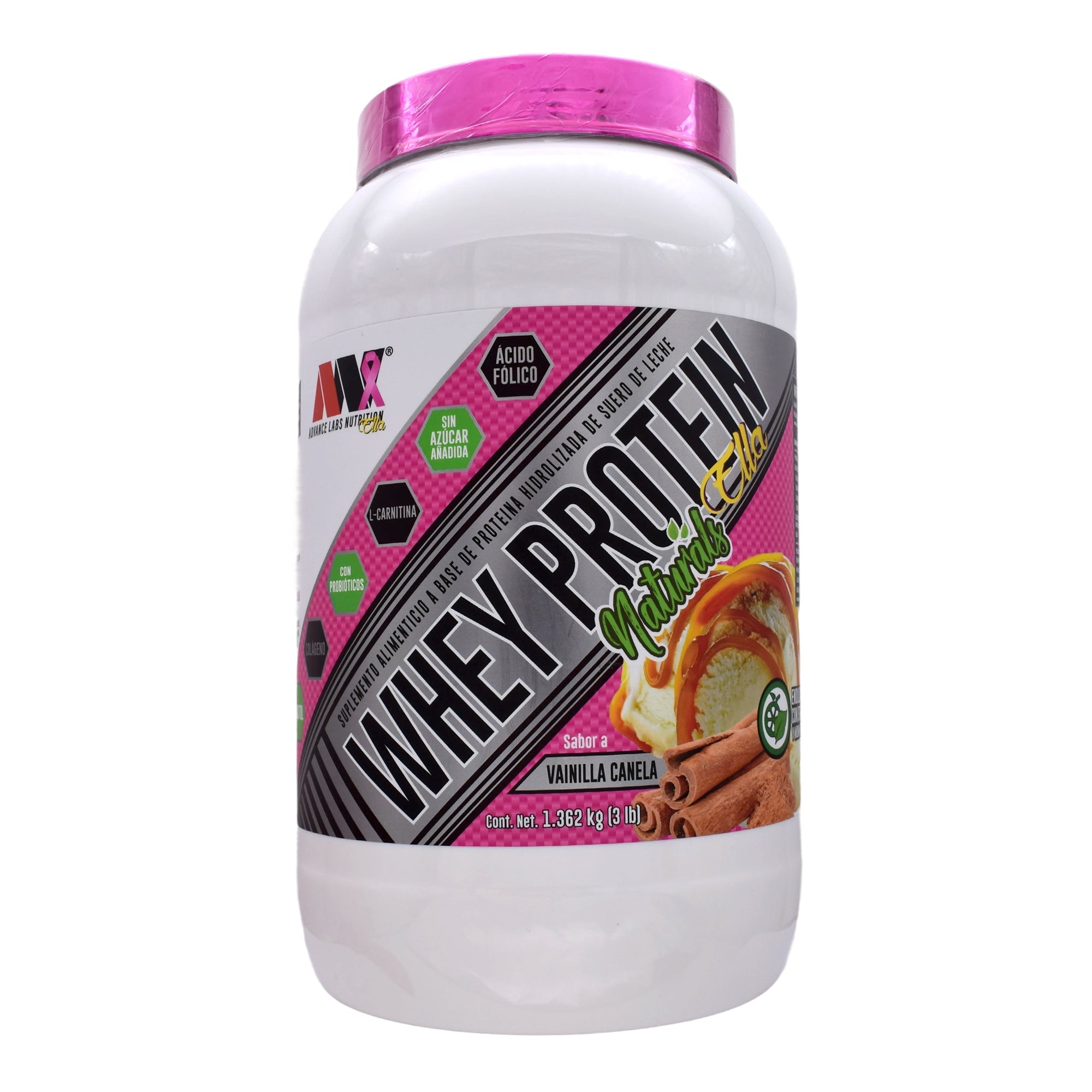 Whey Protein Naturals Ella Vainilla Canela 1.362 Kg