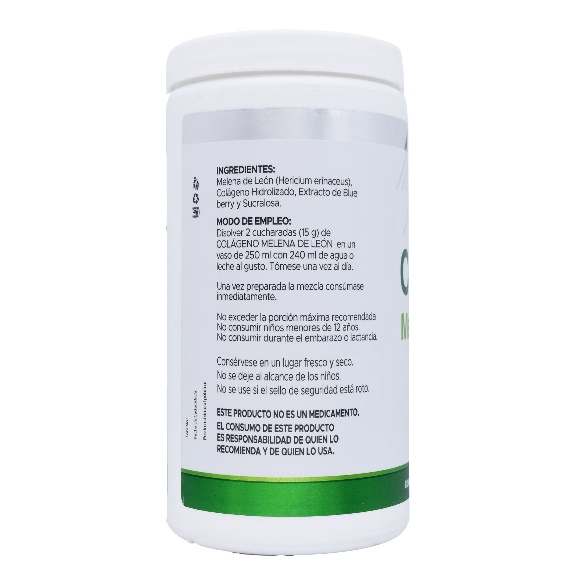 Colageno Melena De Leon Blue Berry 500 G