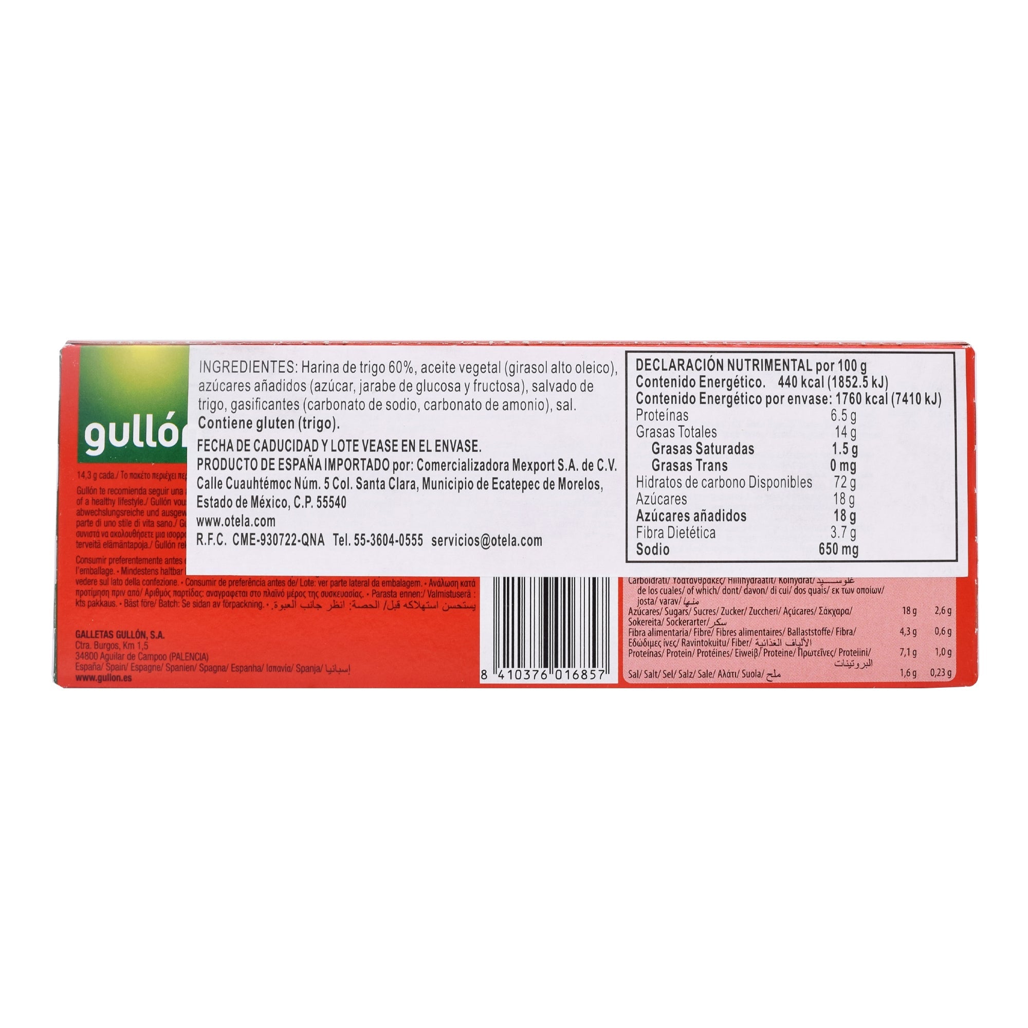 Galleta Digestive Menos Grasa 400 G