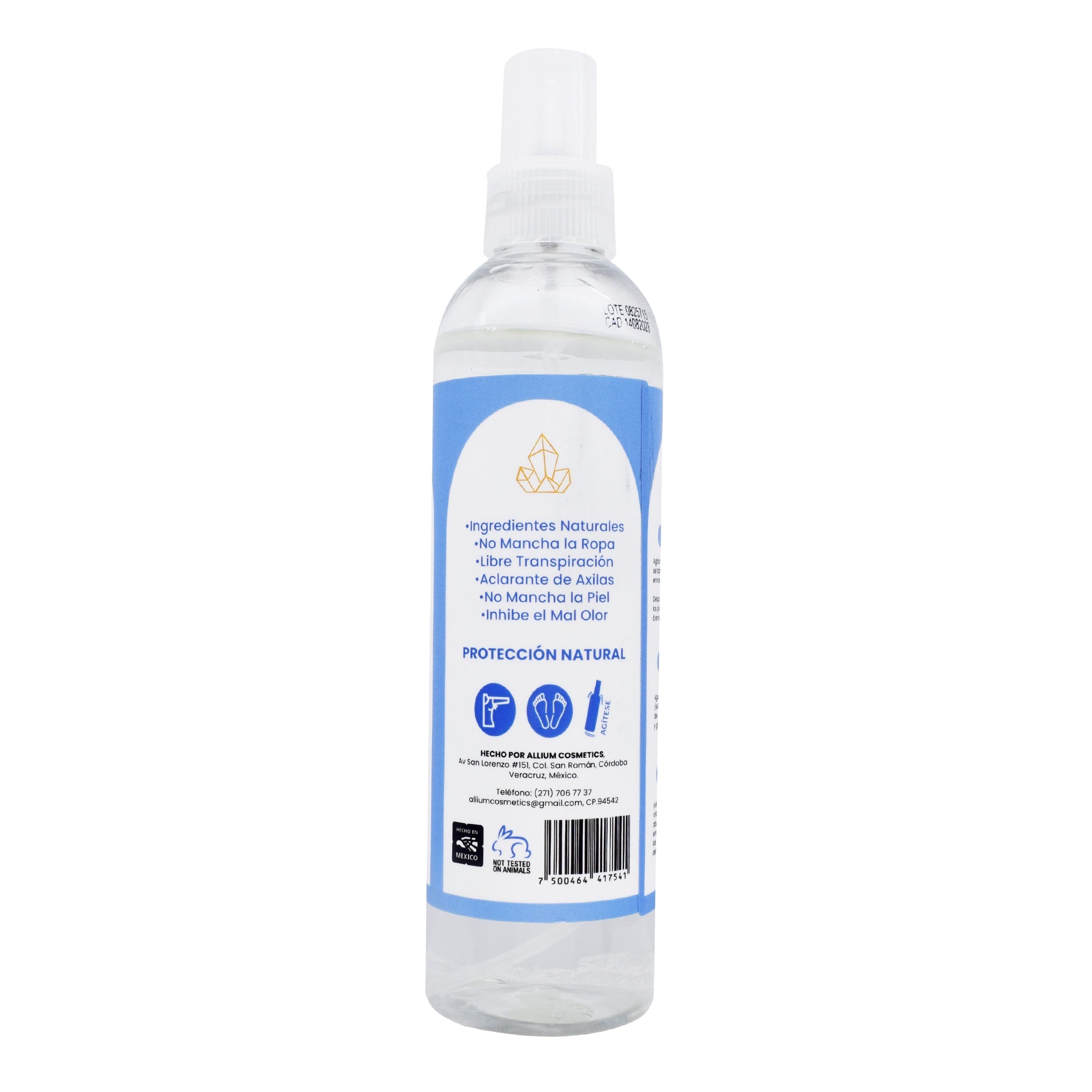 Desodorante Liquido Piedra De Alumbre 250 Ml