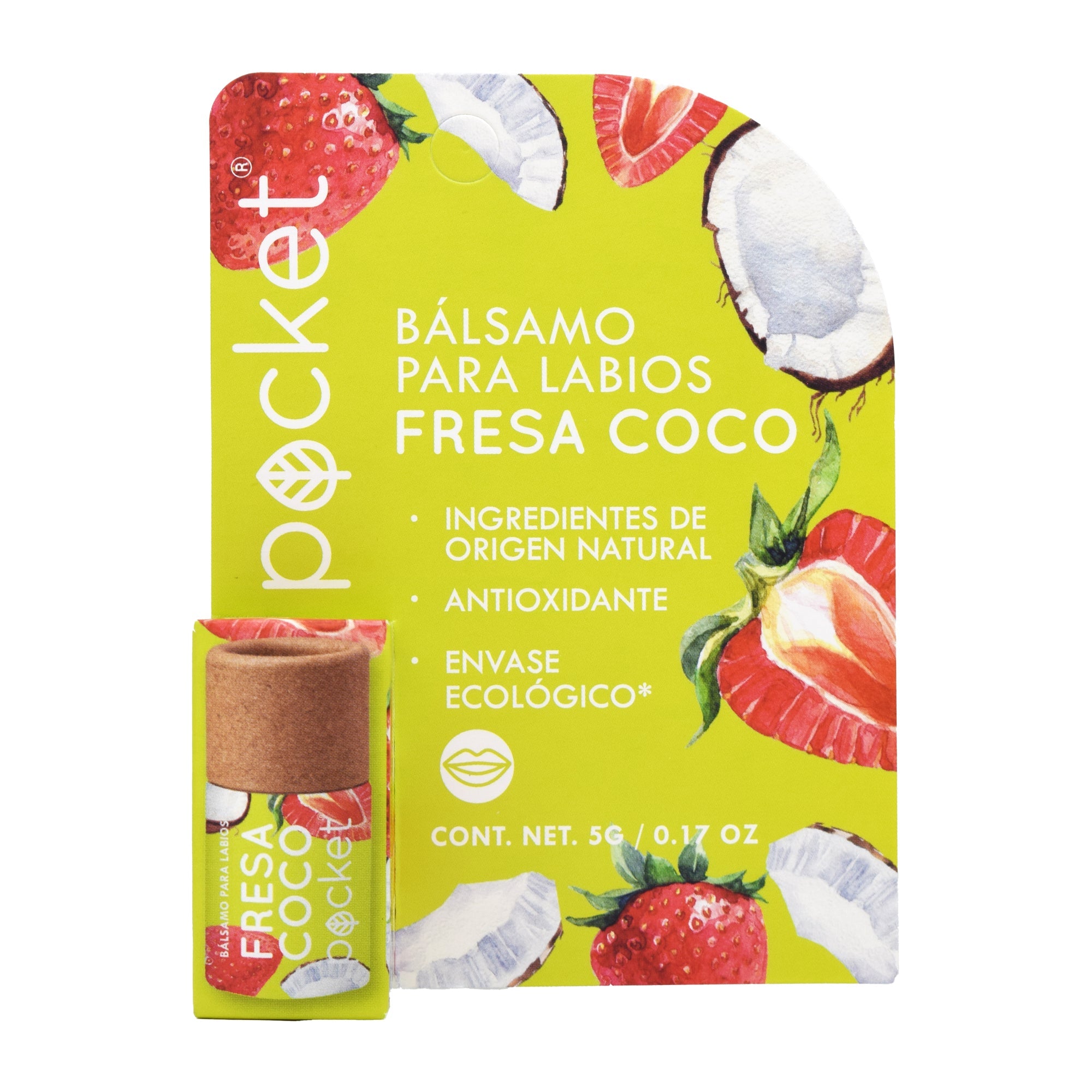 Balsamo Para Labios Fresa Coco 5 G