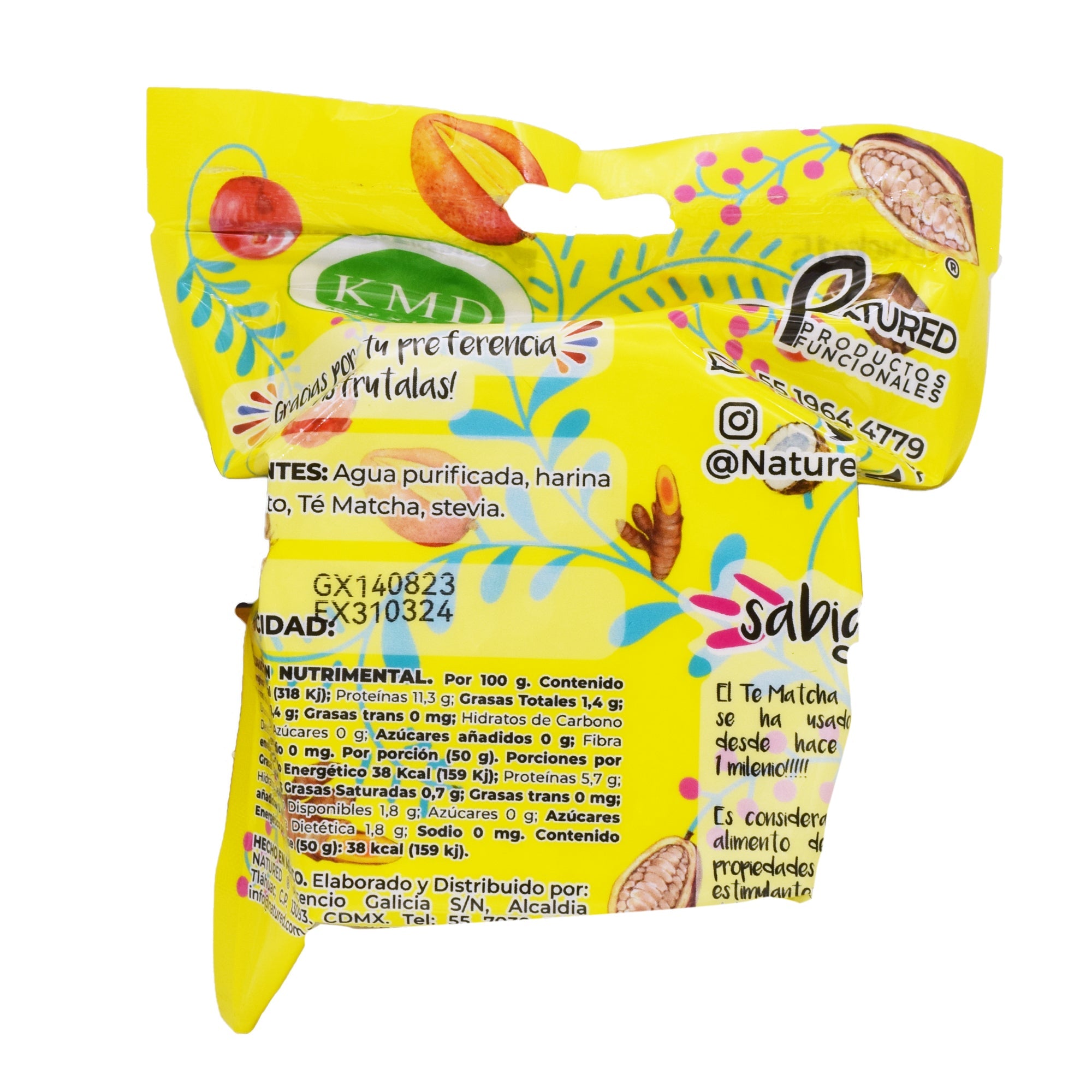 Obleas De Amaranto Con Matcha 50 G (Caja 12)