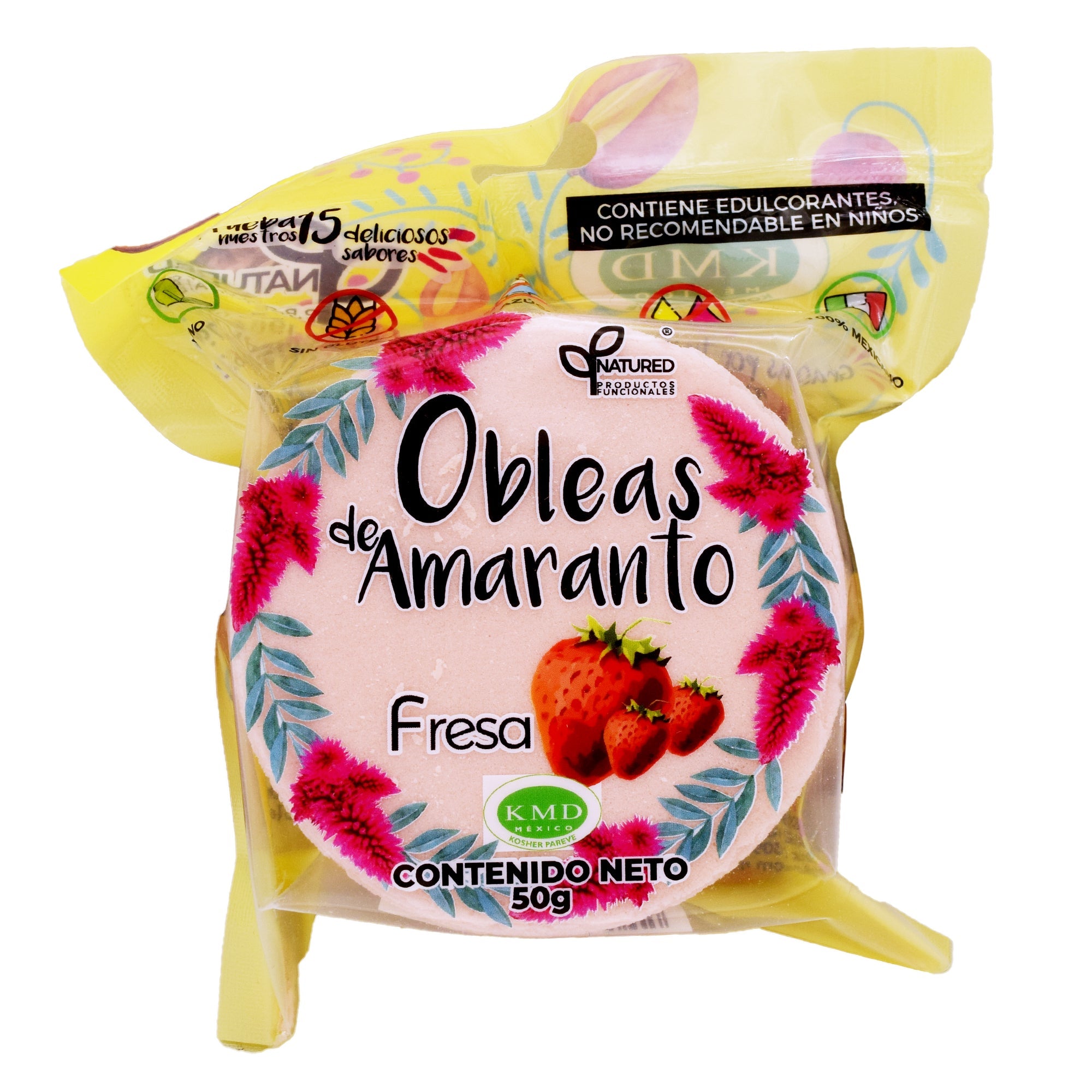Obleas De Amaranto Sab Fresa 50 G (Caja 12)
