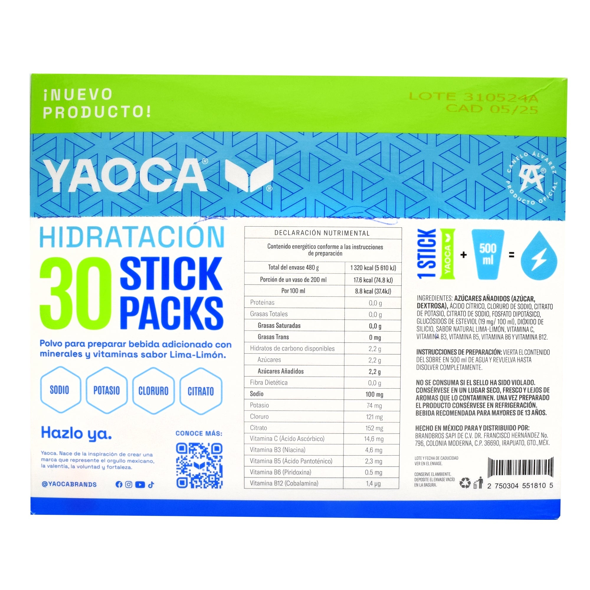 Electrolitos  Lima Limon 16 G (PAQUETE 30)